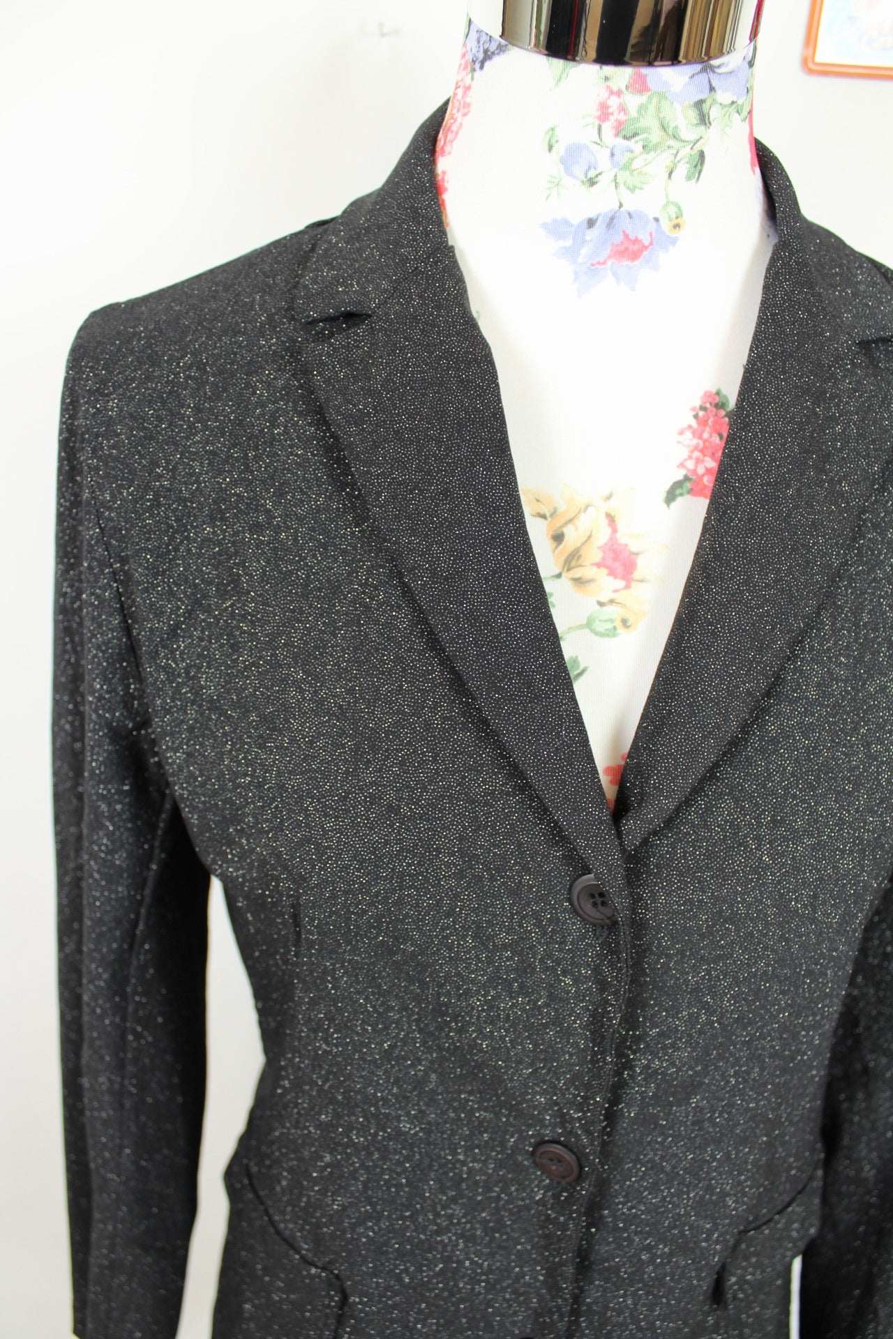 ✨Blazer noir pailleté - N.Y by MLD - made in France chic fêtes✨