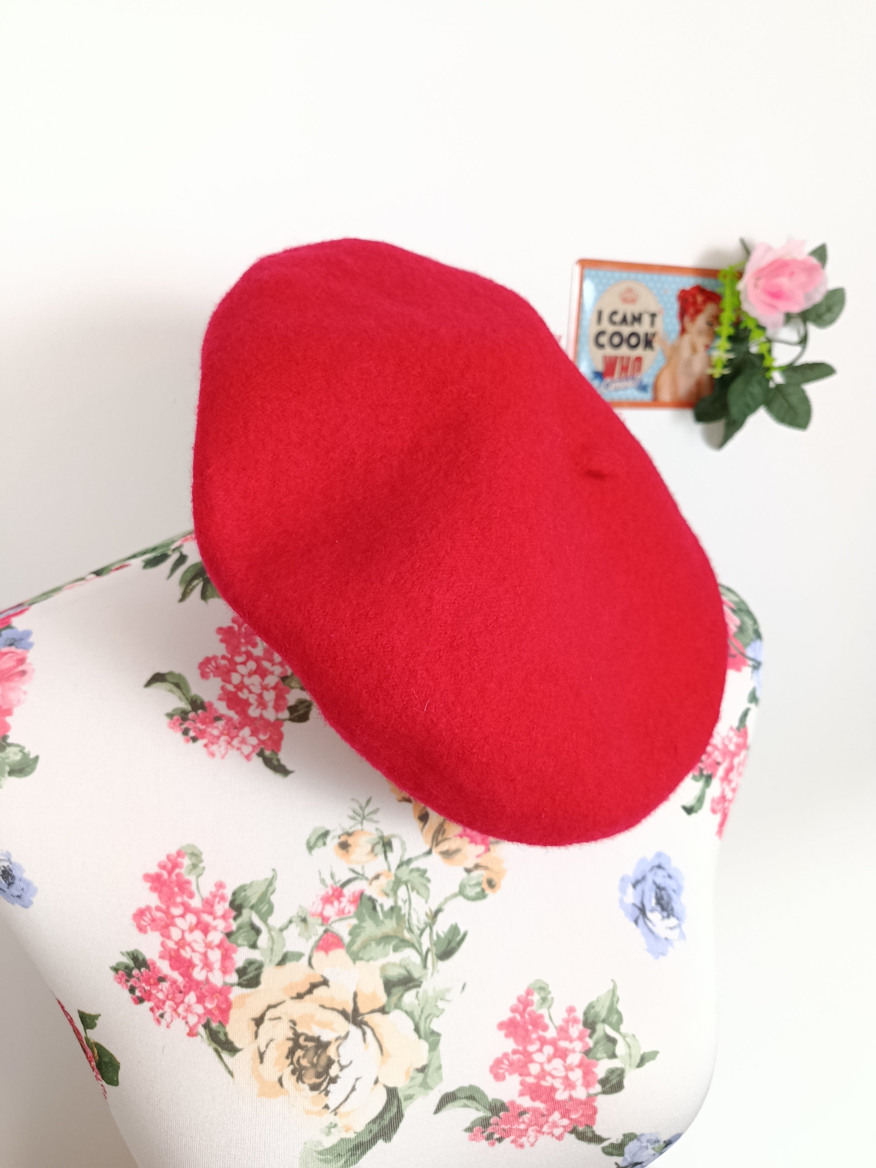 🌸Béret en laine vintage - années 70 à 90 - chic parisien intemporel🍒