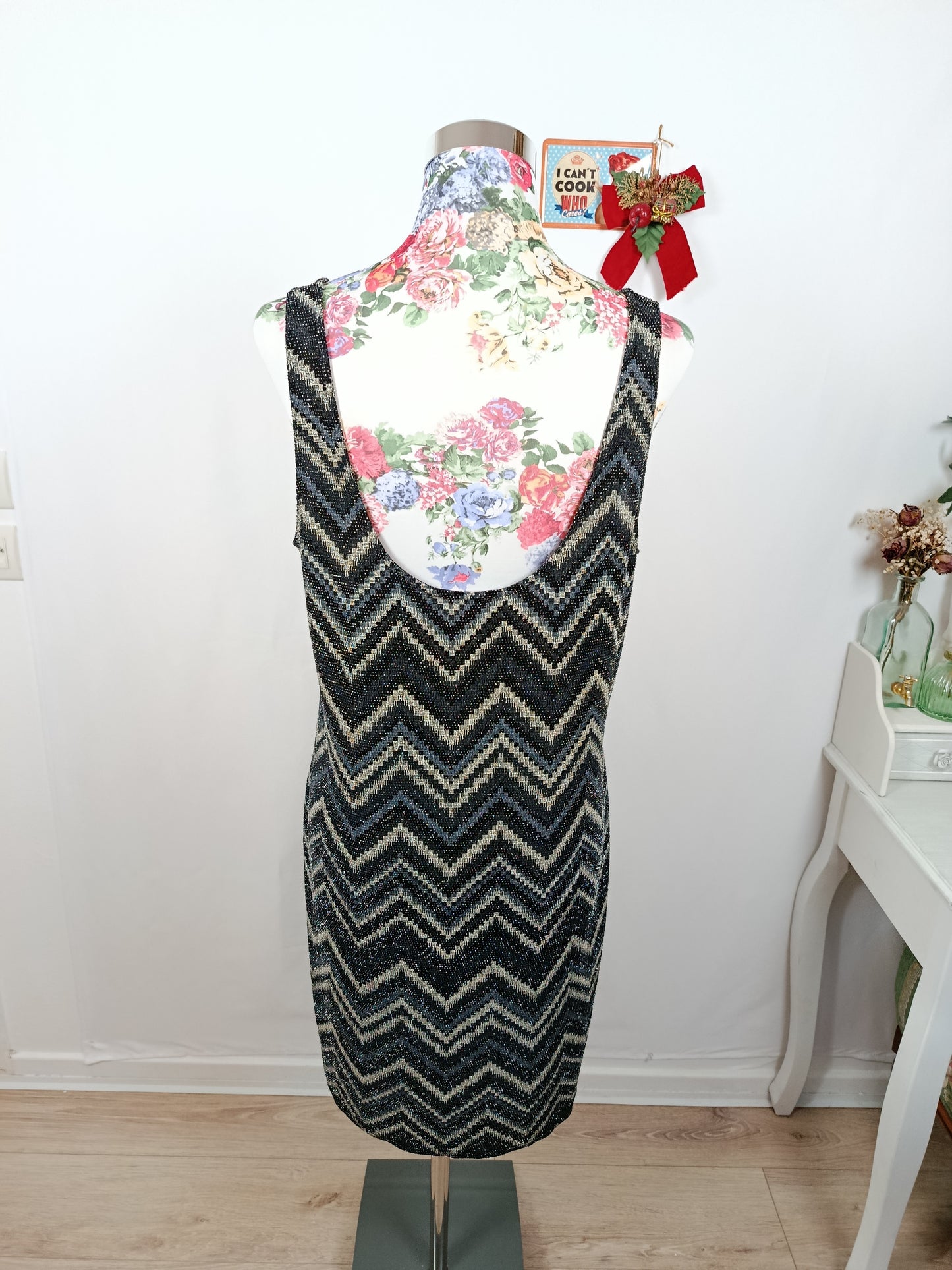 ✨Robe de soirée  stretch zigzag glitter spéciale fêtes✨