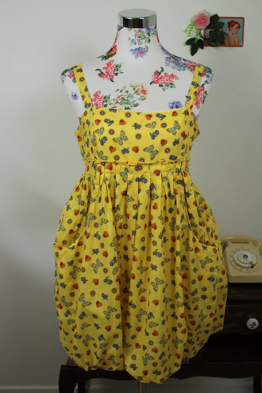🌸🍒Robe/tunique vintage Y2k 2000's bubble dress fantaisie colorée - Taille 36🍒🌸
