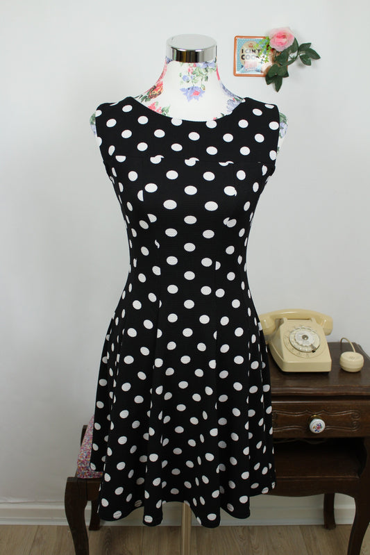 🌸🍒Robe vintage 90s/2000s à pois esprit pin-up rockabilly marque Jus d'Orange - Taille 36🍒🌸
