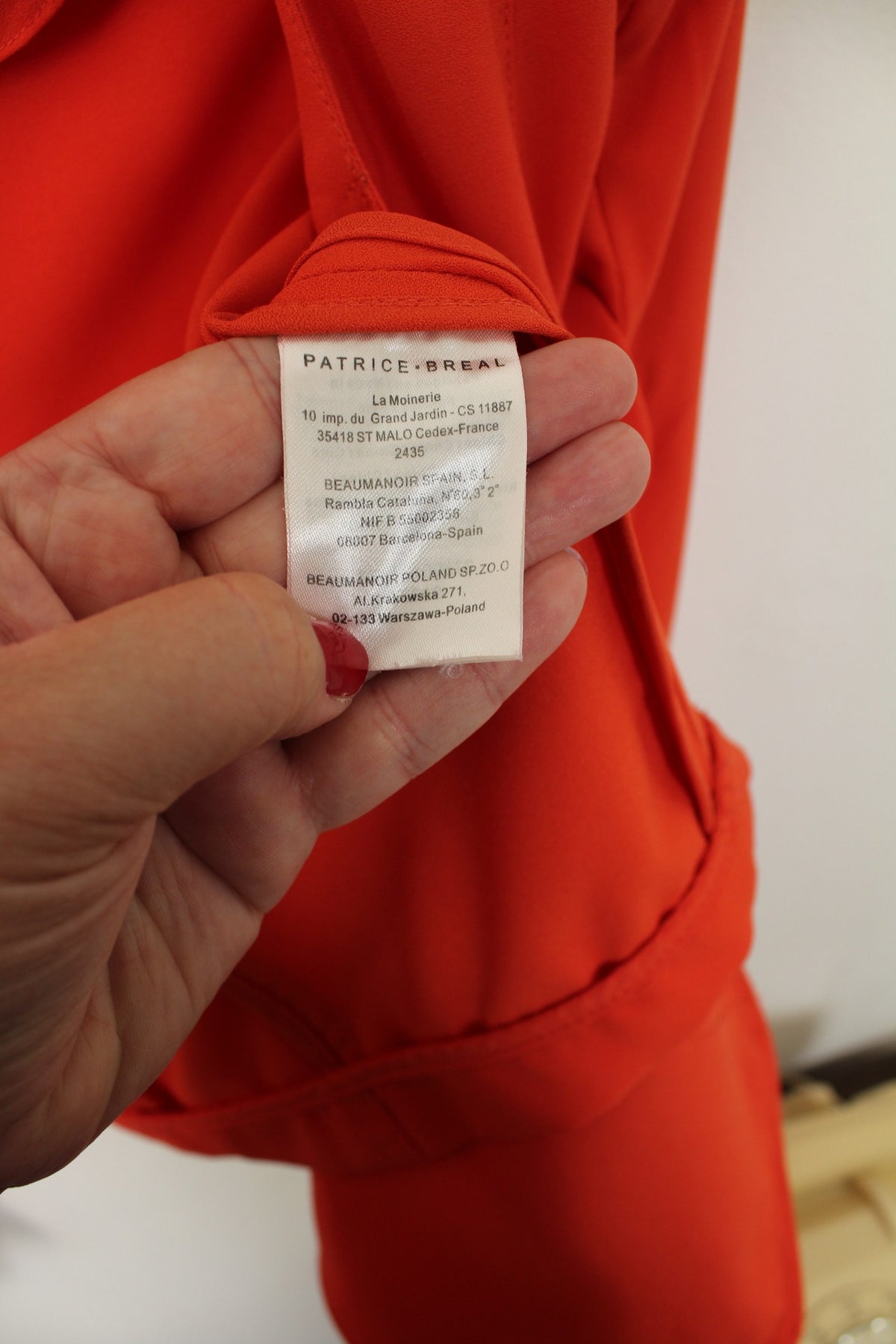 Veste rétro Patrice Breal orange pep's preppy chic années 2000 - Taille 40/42