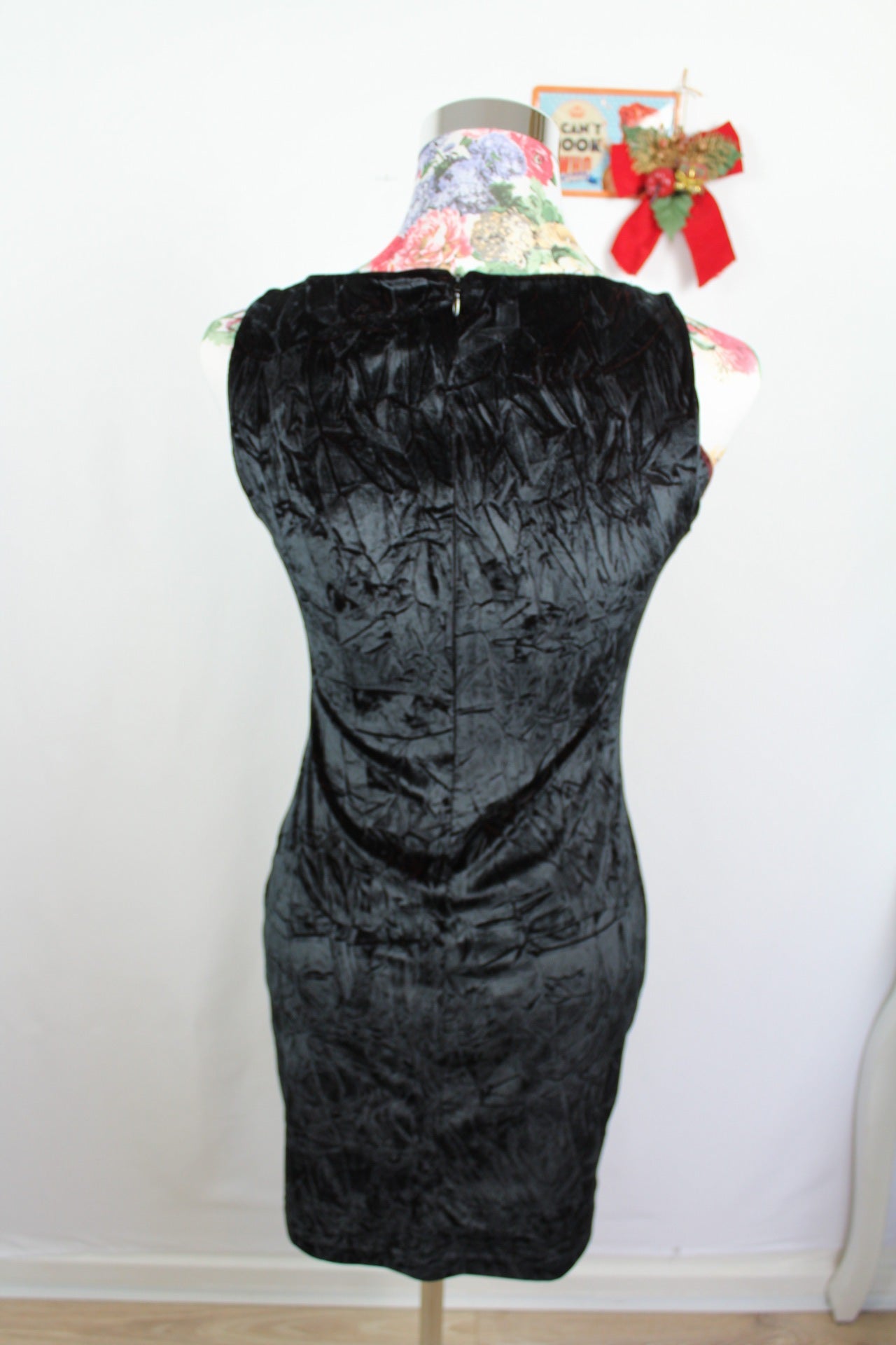 ✨Robe en velours froissé reflets bordeaux cuivré - Promod vintage 80's - robe de soirée✨