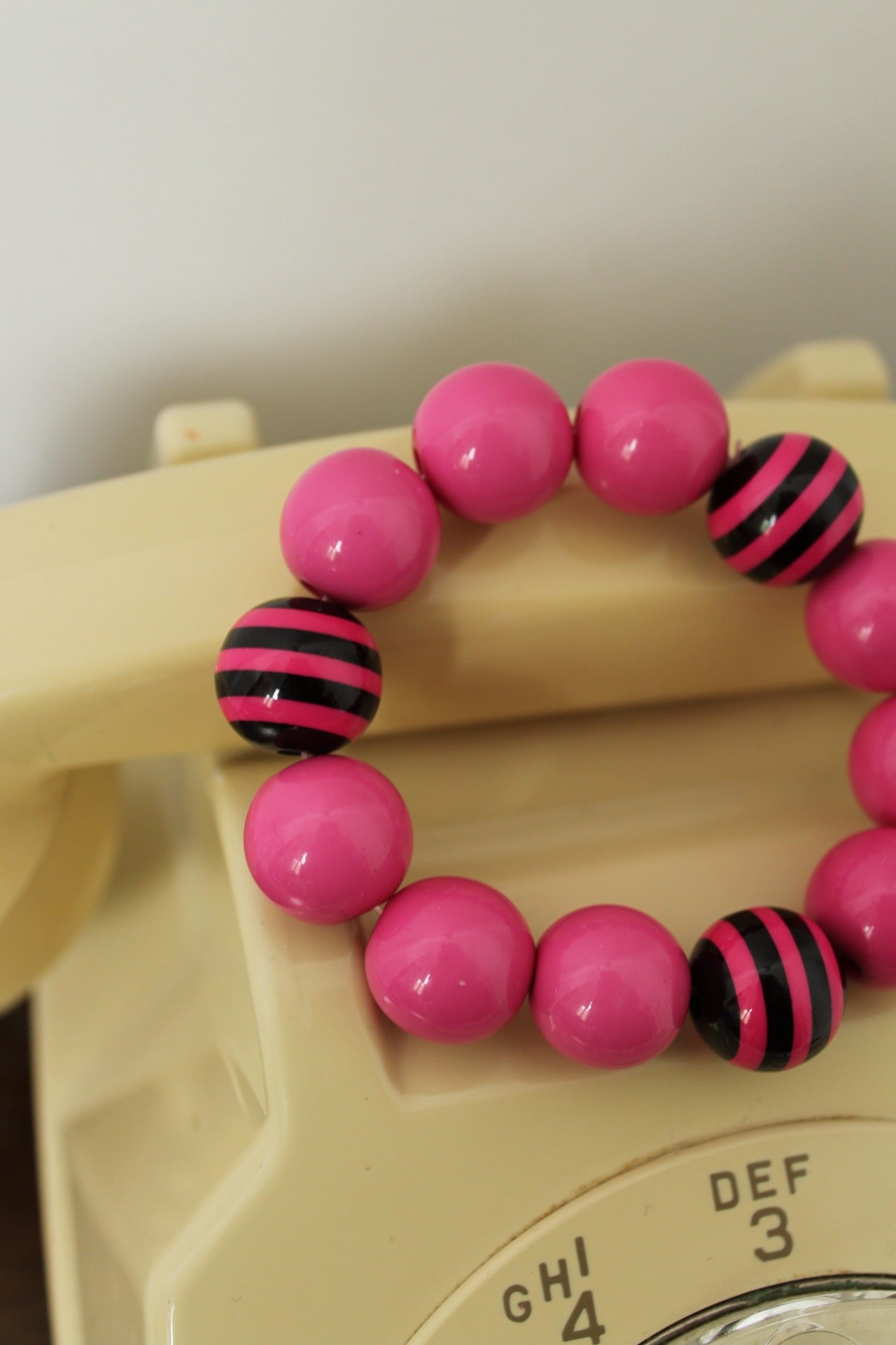 🌸🍒Bracelet rose pep's vintage 90s/2000s🍒🌸