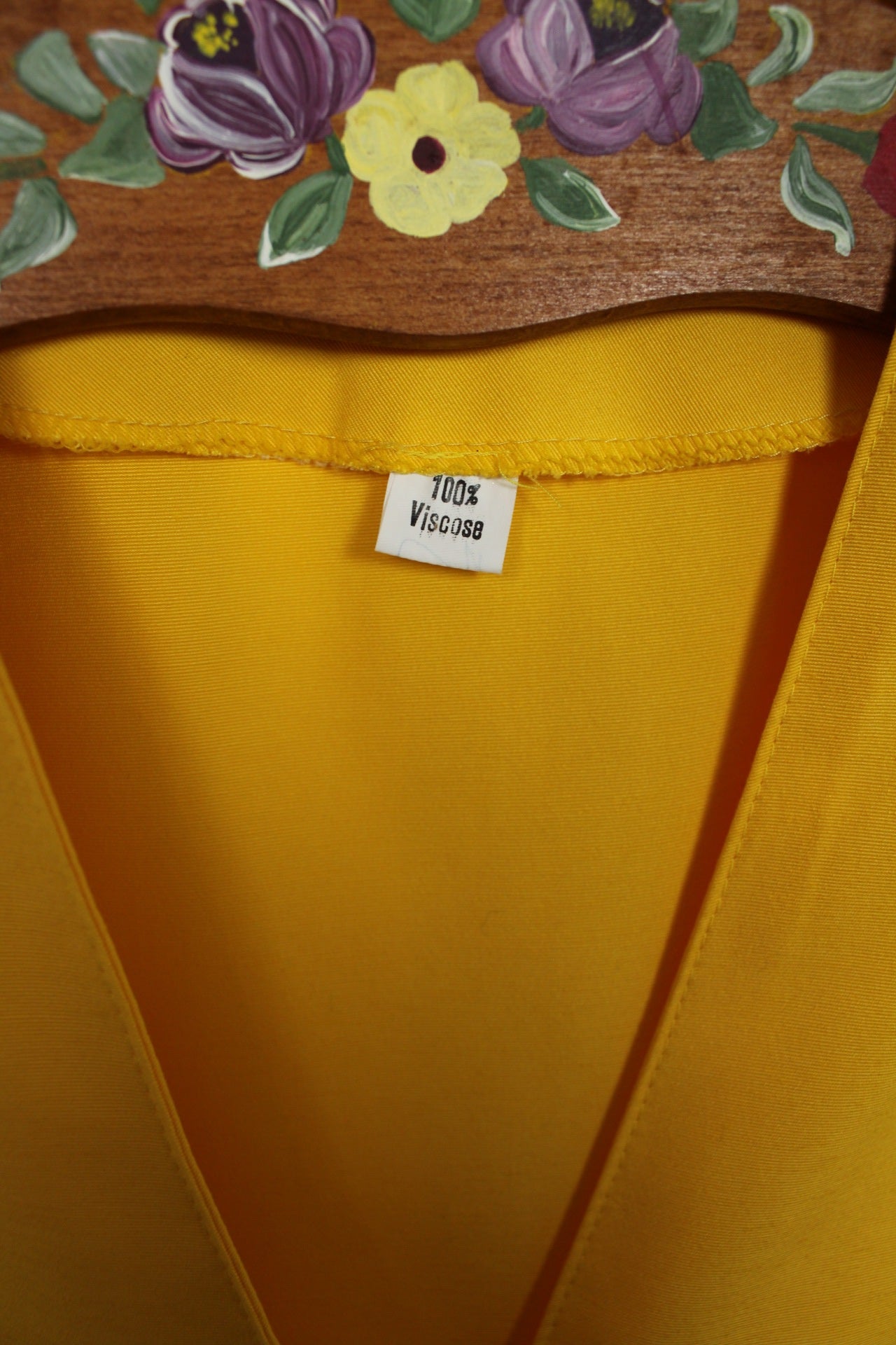 🌸🍒Blouse vintage 90's jaune soleil en viscose - chic & lumineuse - Taille 40/42🍒🌸