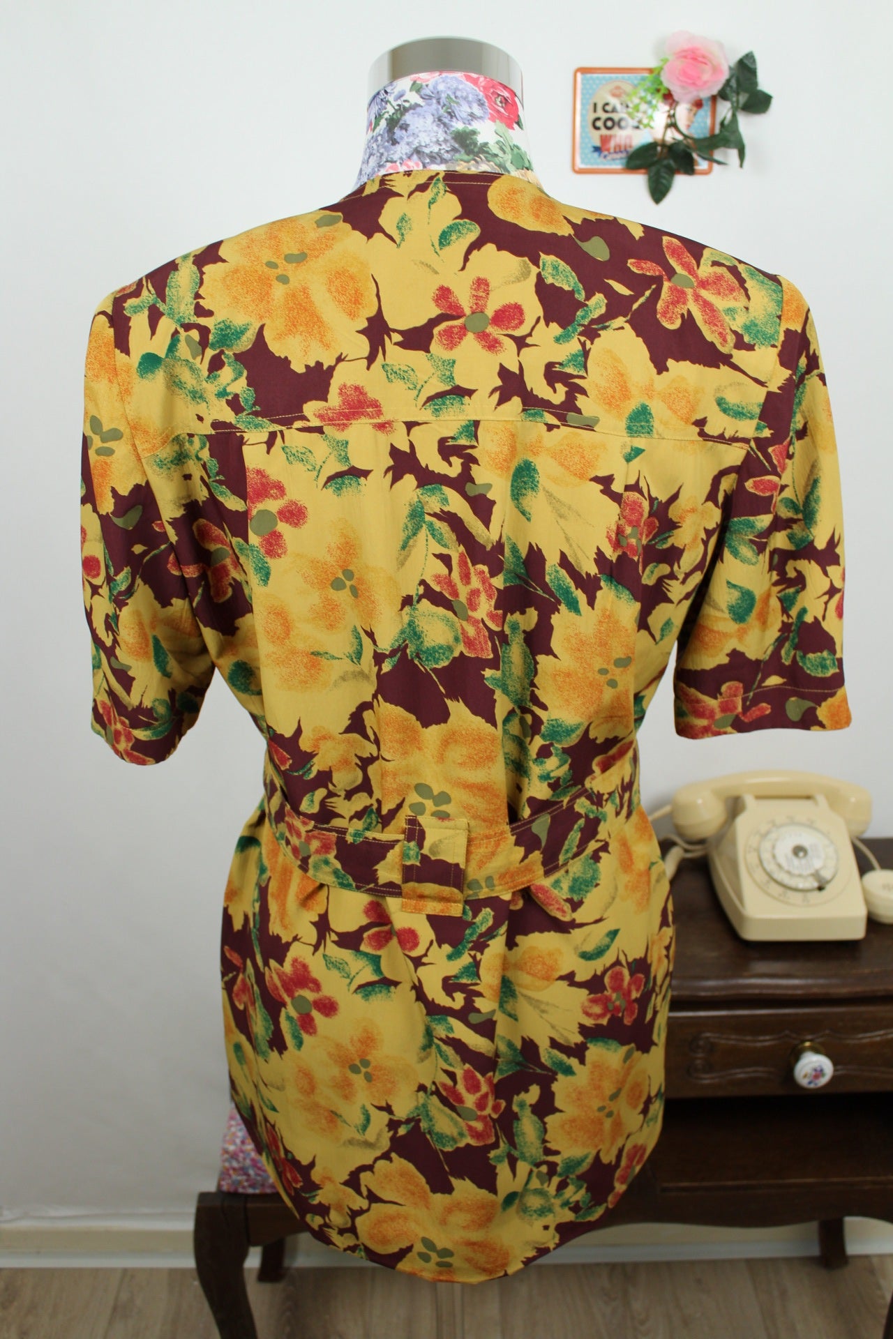 🍒🌸 Blouse veste vintage 80's - fleurs d'automne - Betty Barclay - Taille 40🌸🍒