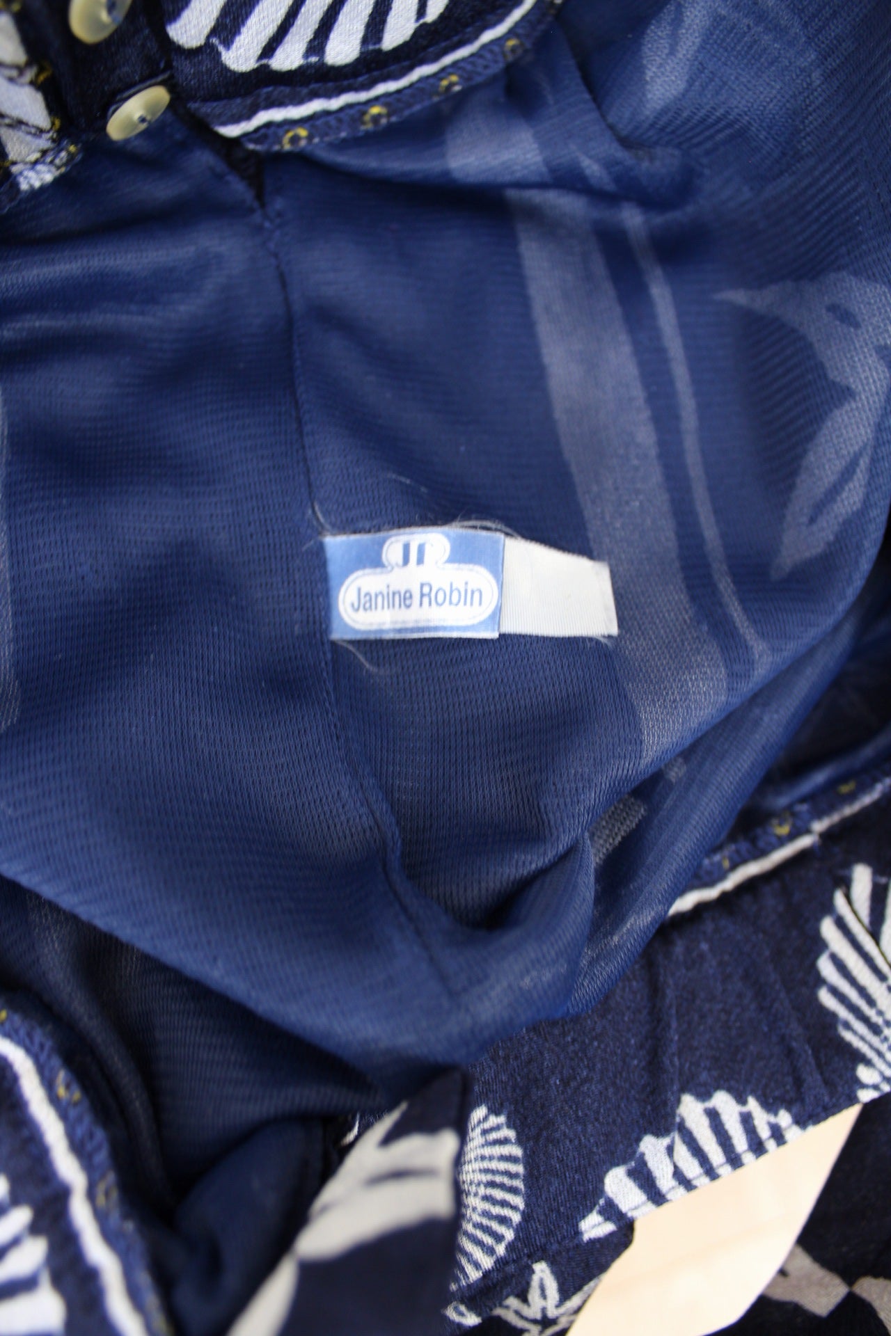 🌸🍒Robe vintage 80's imprimé marin coquillages - Navy vintage - Taille 36/38🍒🌸