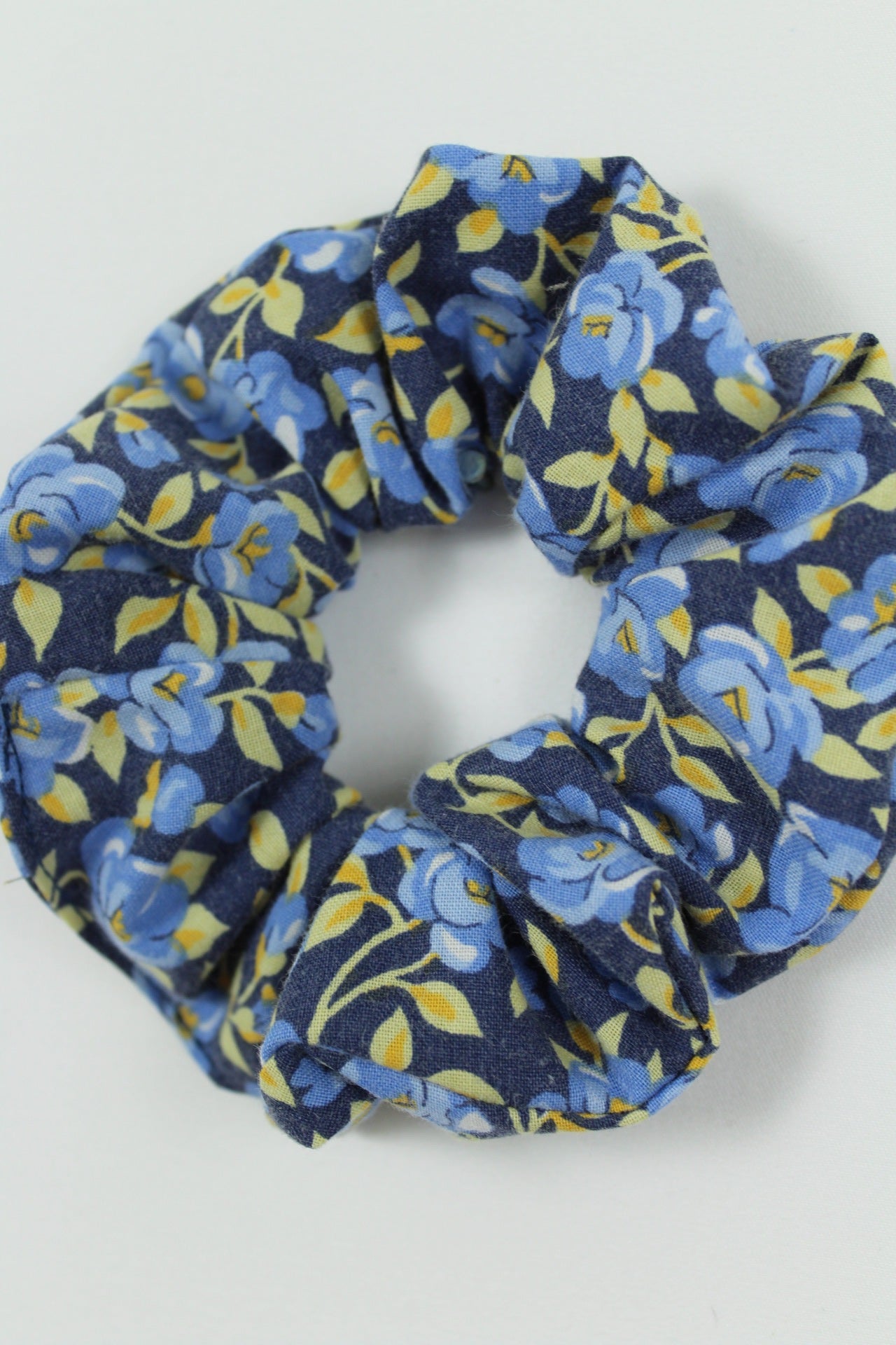 🎀Chouchou bleu vintage années 80/90s fleuri🎀