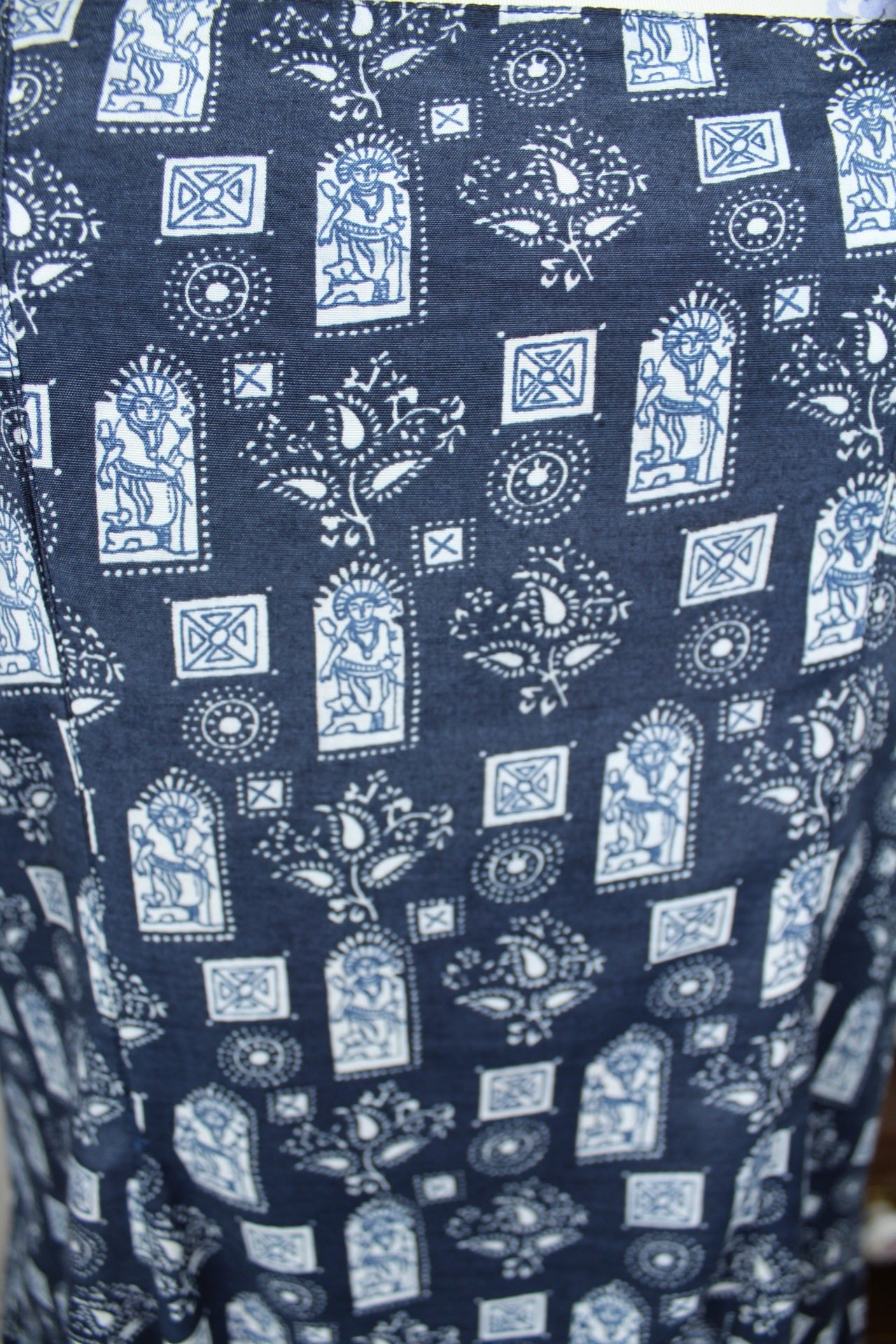 🌸🍒Robe vintage 90's motifs égyptiens dos à nouer - Taille 38/40🍒🌸