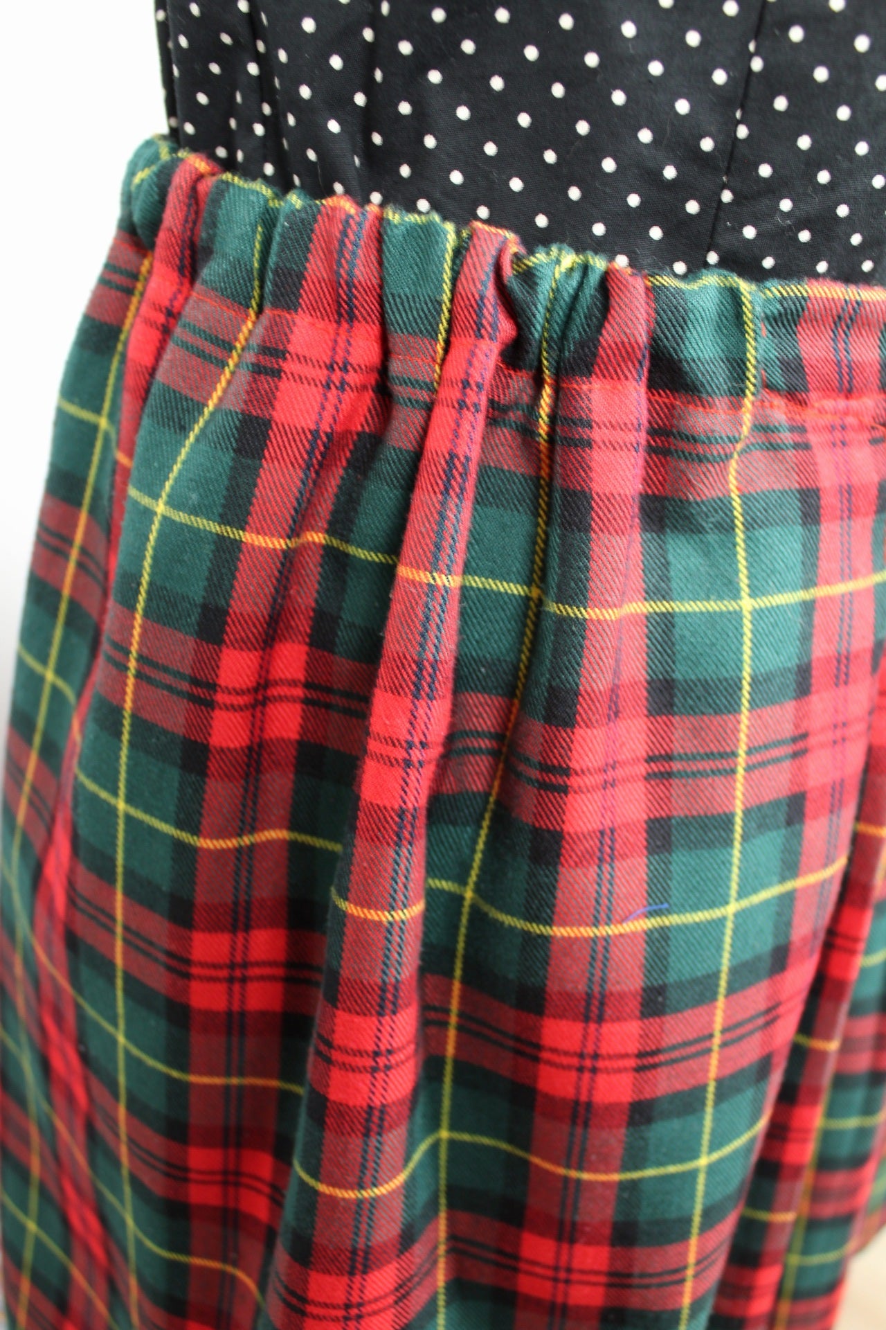 🌸🍒Jupe vintage 80/90s tartan rouge & vert inspiration écossaise - Taille 38 à 42🍒🌸