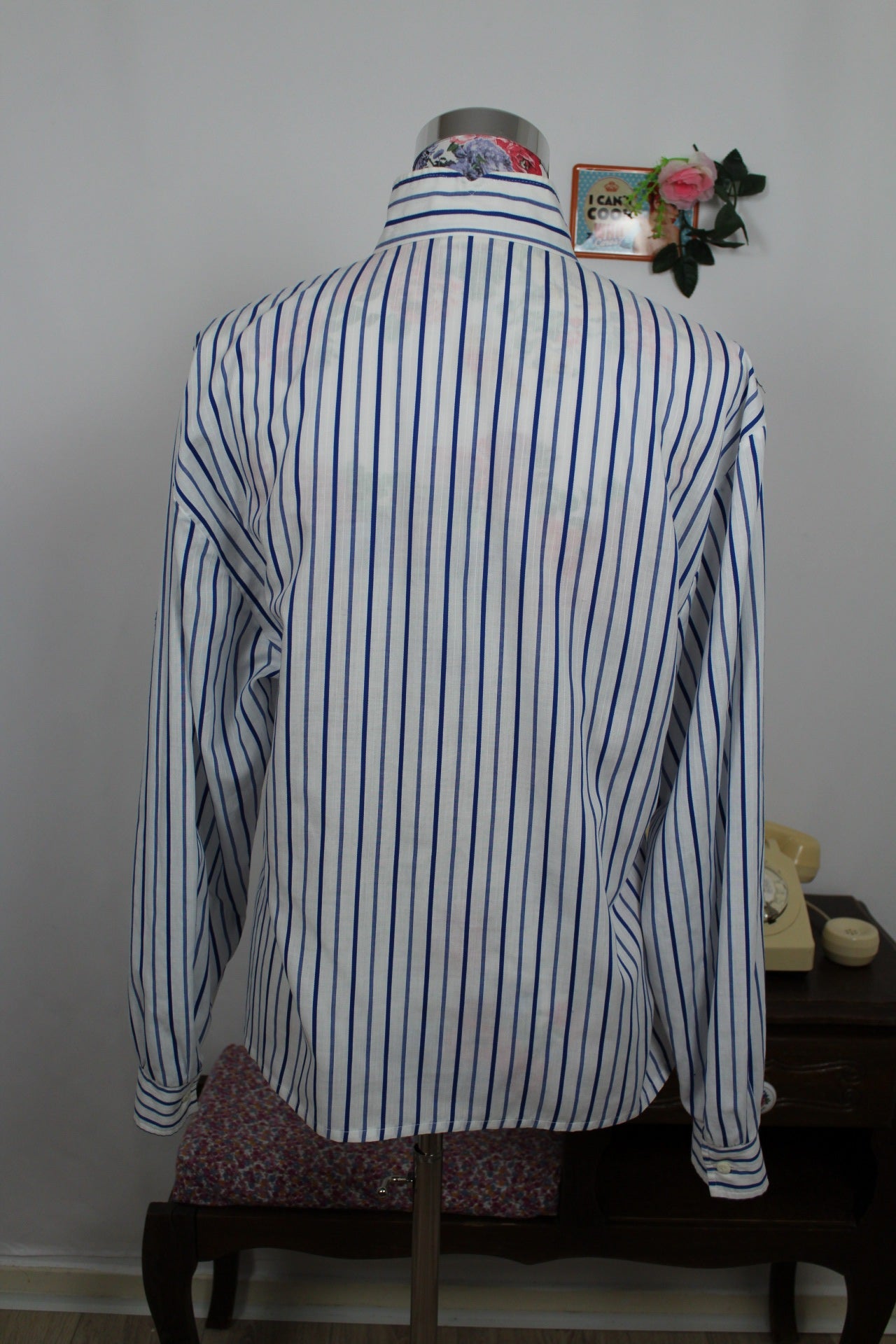 🌸🍒Chemise rayée vintage 90's col rond C&A Yessica - Taille 36🍒🌸