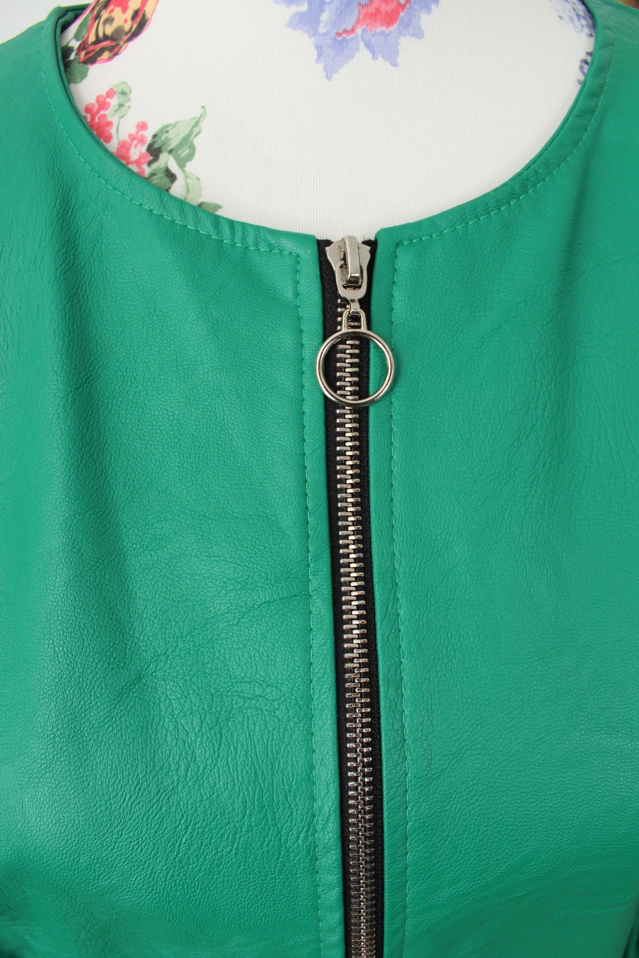 🌸🍒Veste vintage 90/2000's vert pep's & manches froncées made in Italy - Taille 38🍒🌸