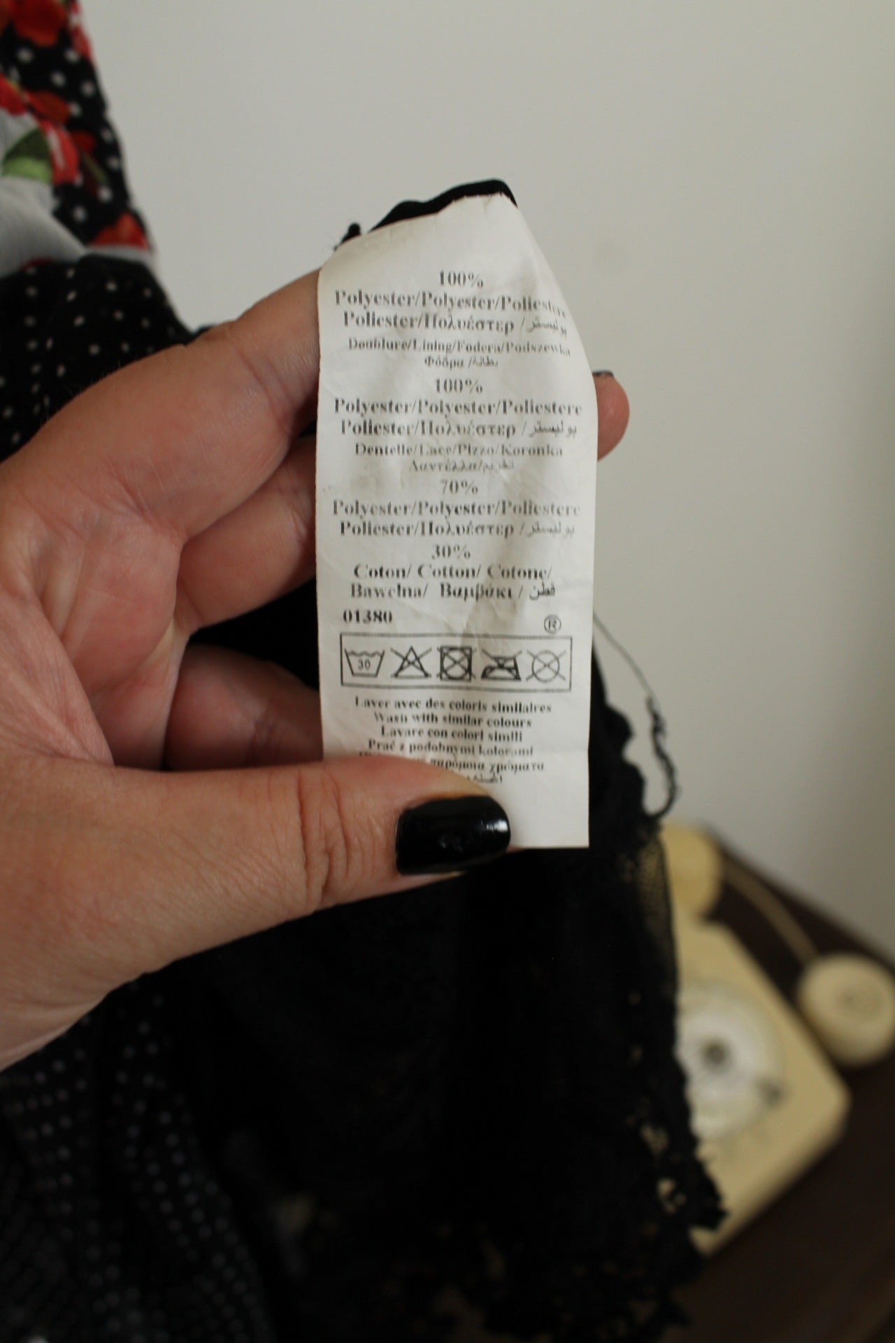 🌸🍒Robe patchwork cerises, coquelicots et pois - Patrice Bréal - Taille 38🍒🌸