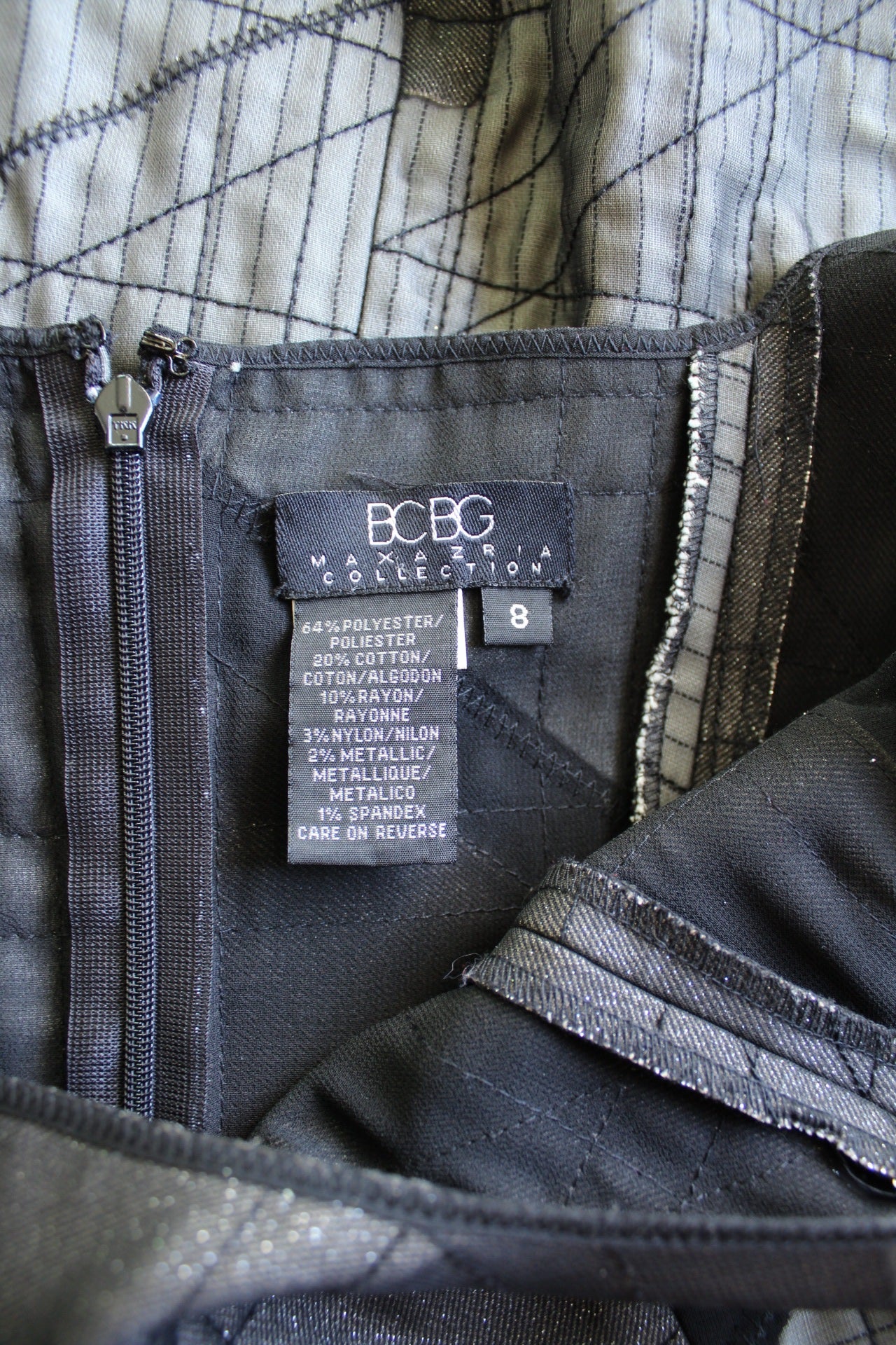 ✨Robe de soirée graphique métallisée BCBG Maxazria✨