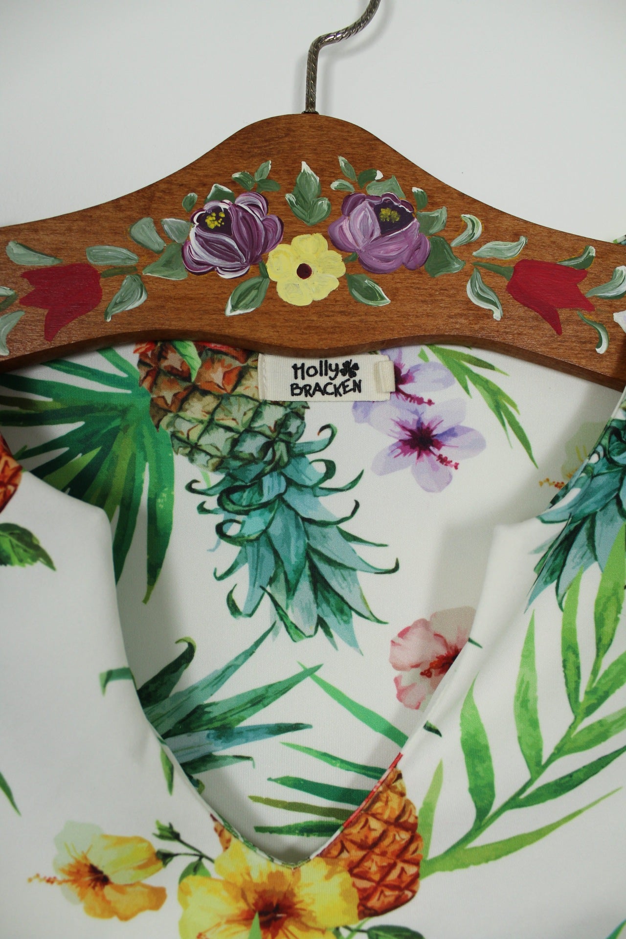 🌸🍒Robe tropicale Molly Bracken Ananas & fleurs des îles - Taille 36🍒🌸
