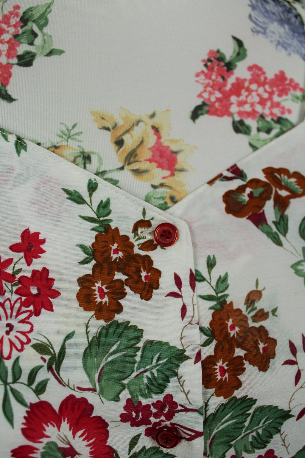 🌸Blouse fleurie vintage 80's - manches bouffantes romantiques🍒