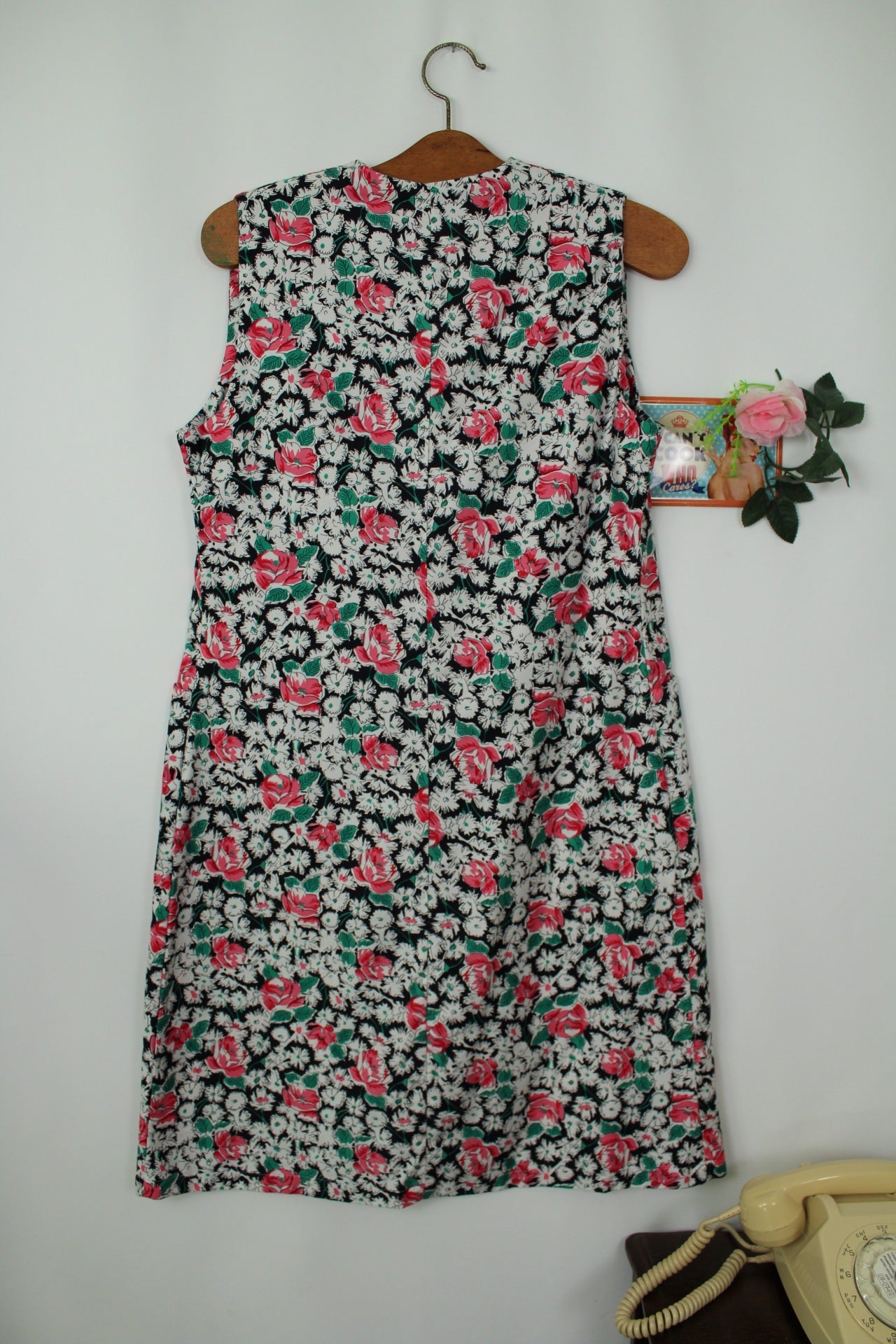 🌸🍒Robe vintage 80's printanière fleurie romantique - Taille 40🍒🌸