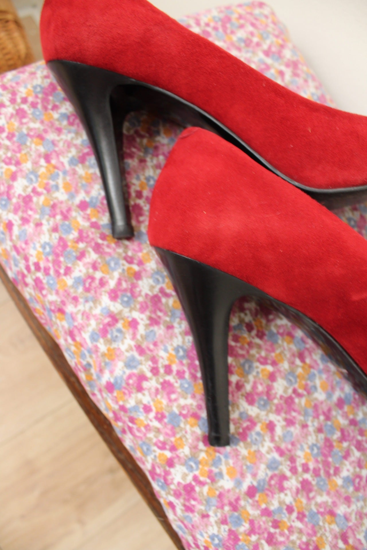 🌸🍒Escarpins Minelli style pin-up rouge - pointure 40🍒🌸