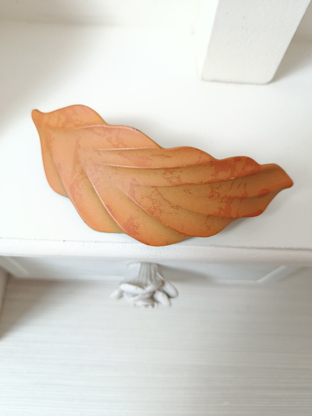 🌸Pince à cheveux clips vintage 80/90s - feuille made in France🍒