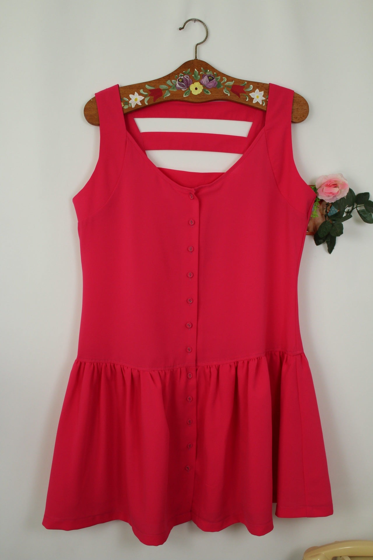 🌸🍒Robe rétro Pepaloves rose bonbon esprit pin-up - Taille 40🍒🌸