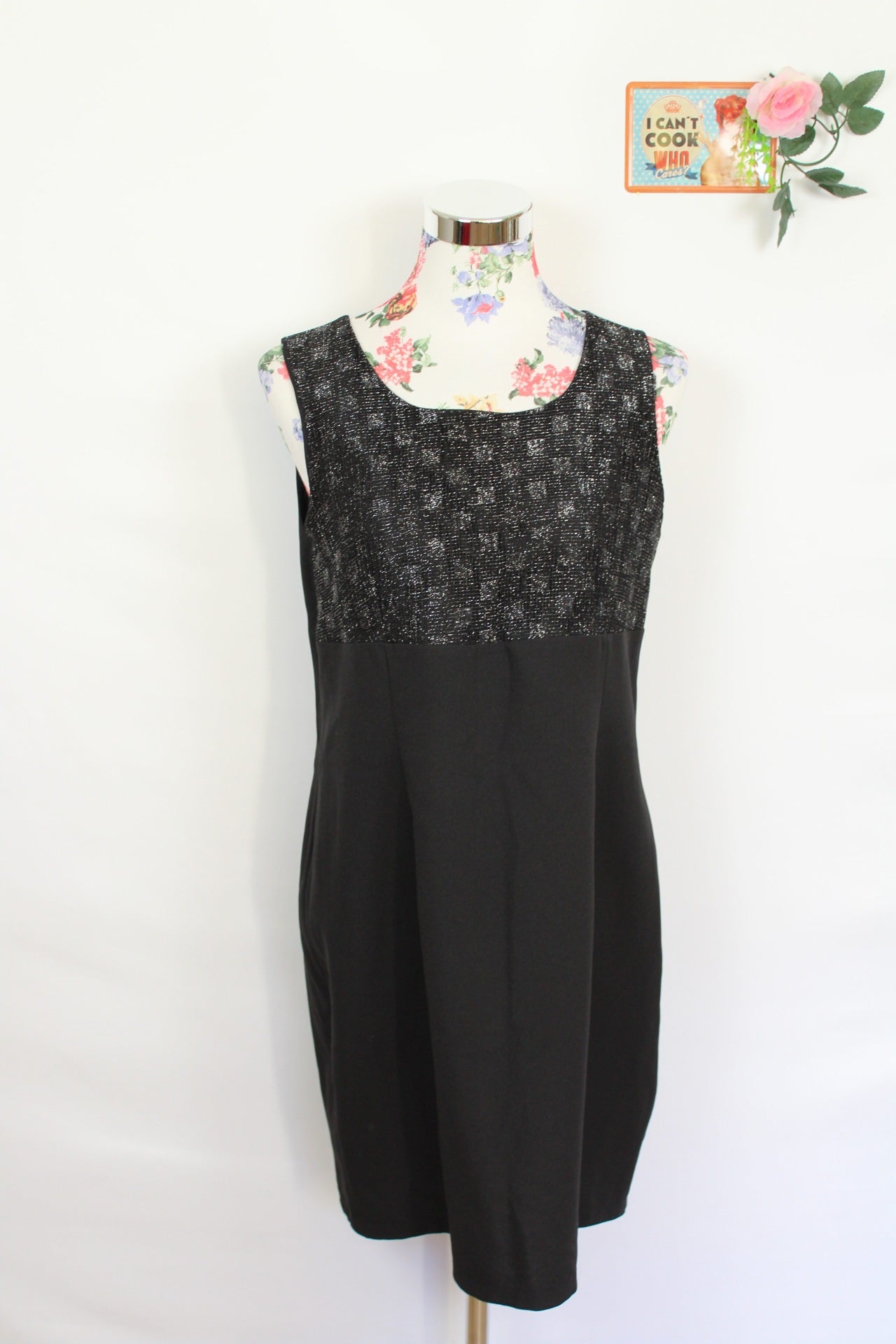 ✨Ensemble de soirée noir vintage 90s - robe + Boléro manches pailletées✨