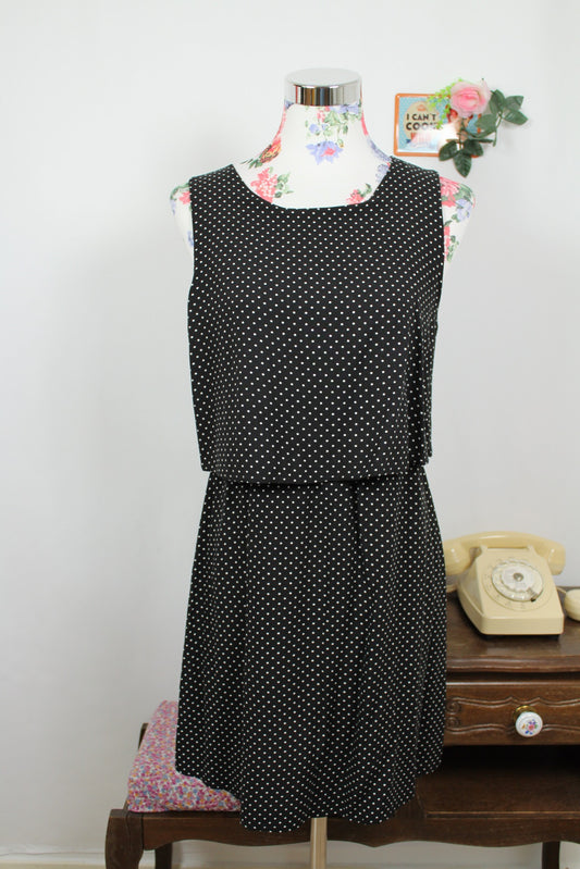 🌸🍒Robe fluide à pois Pigalle - style rétro pin-up rockabilly - Taille 38🍒🌸