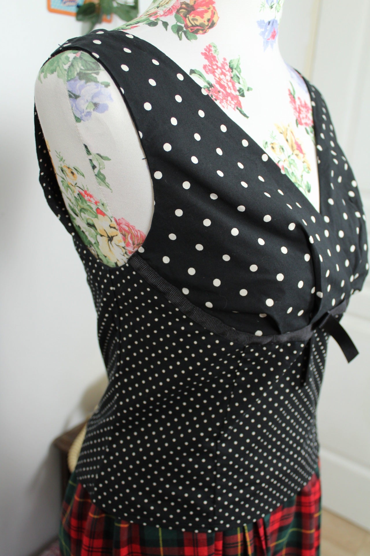 🌸🍒Débardeur Y2k 2000s Ici et Maintenant style rétro pin-up romantique - Taille 36🍒🌸