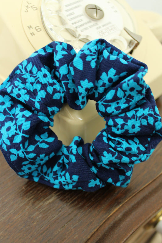 🎀Chouchou marine fleurs bleues pep's🎀