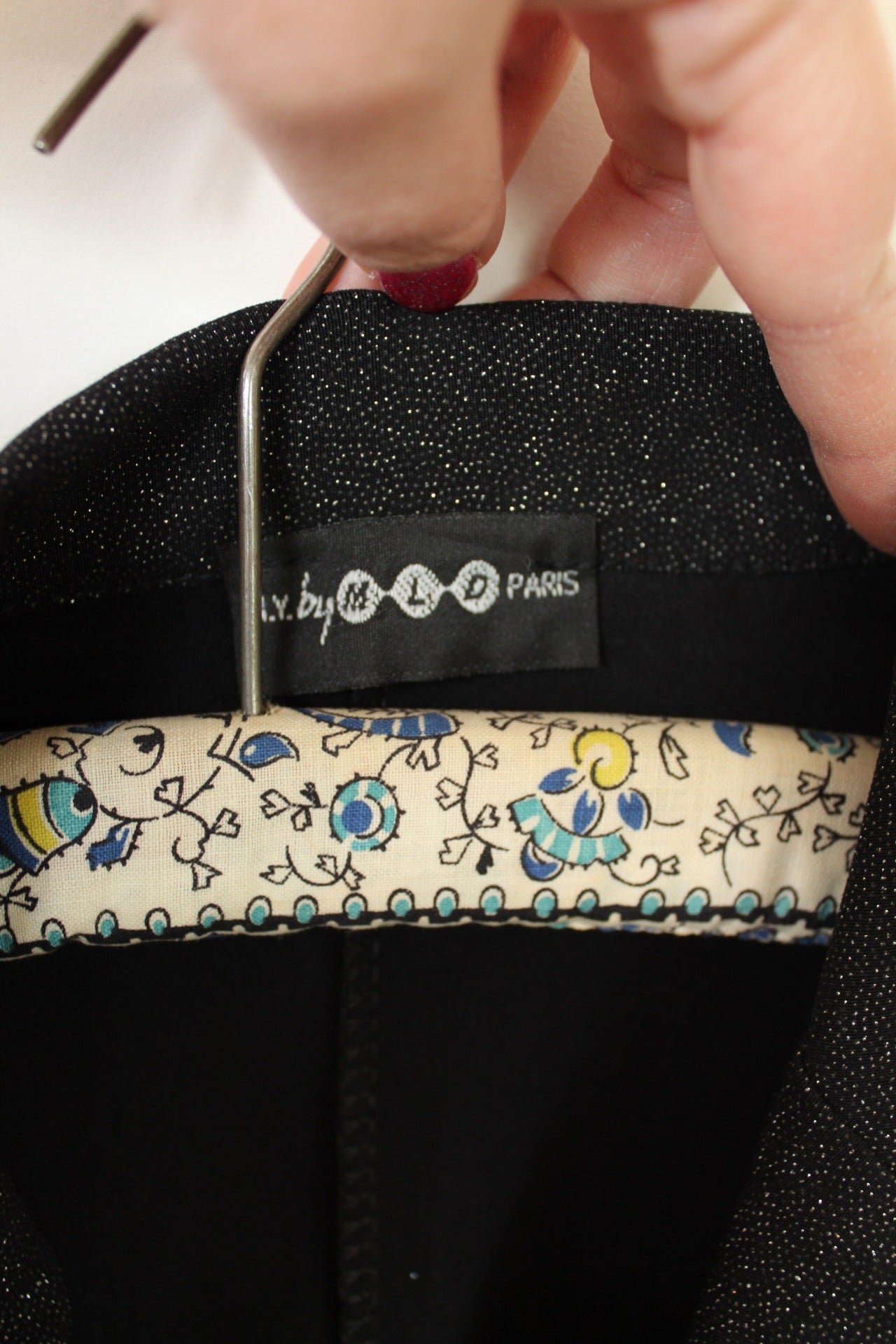 ✨Blazer noir pailleté - N.Y by MLD - made in France chic fêtes✨