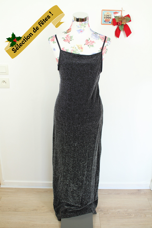✨Robe longue glitter fendue - silhouette Hollywood pour les fêtes✨