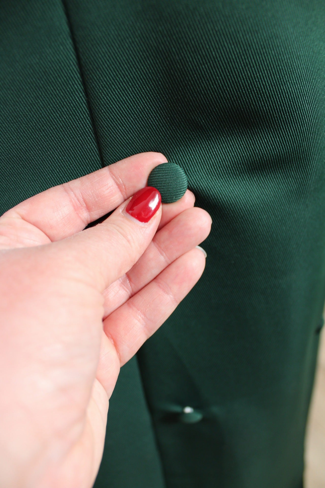 🌸🍒Robe vintage 90's vert sapin - coupe croisée - Taille 40🍒🌸