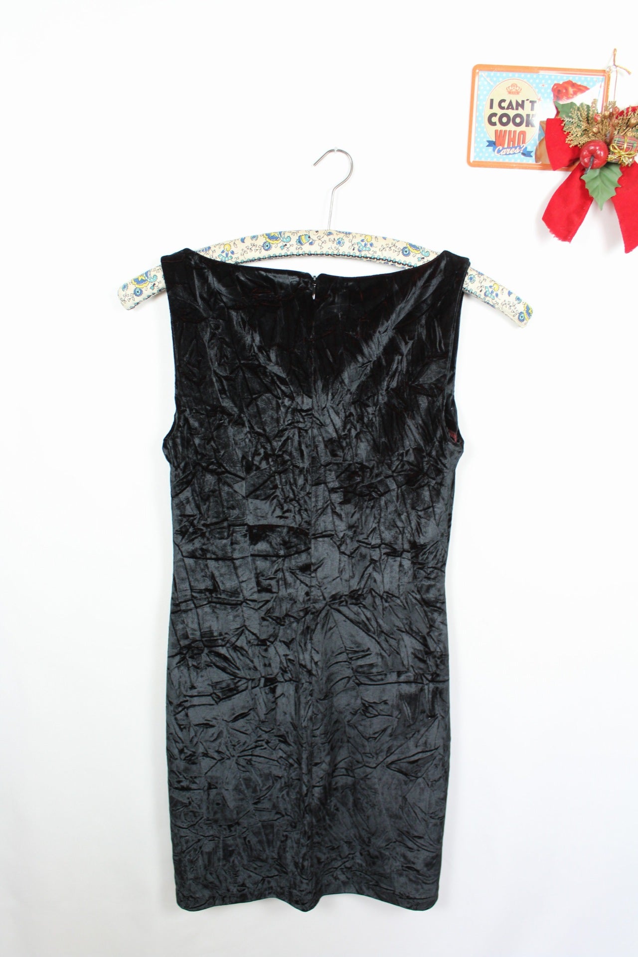 ✨Robe en velours froissé reflets bordeaux cuivré - Promod vintage 80's - robe de soirée✨