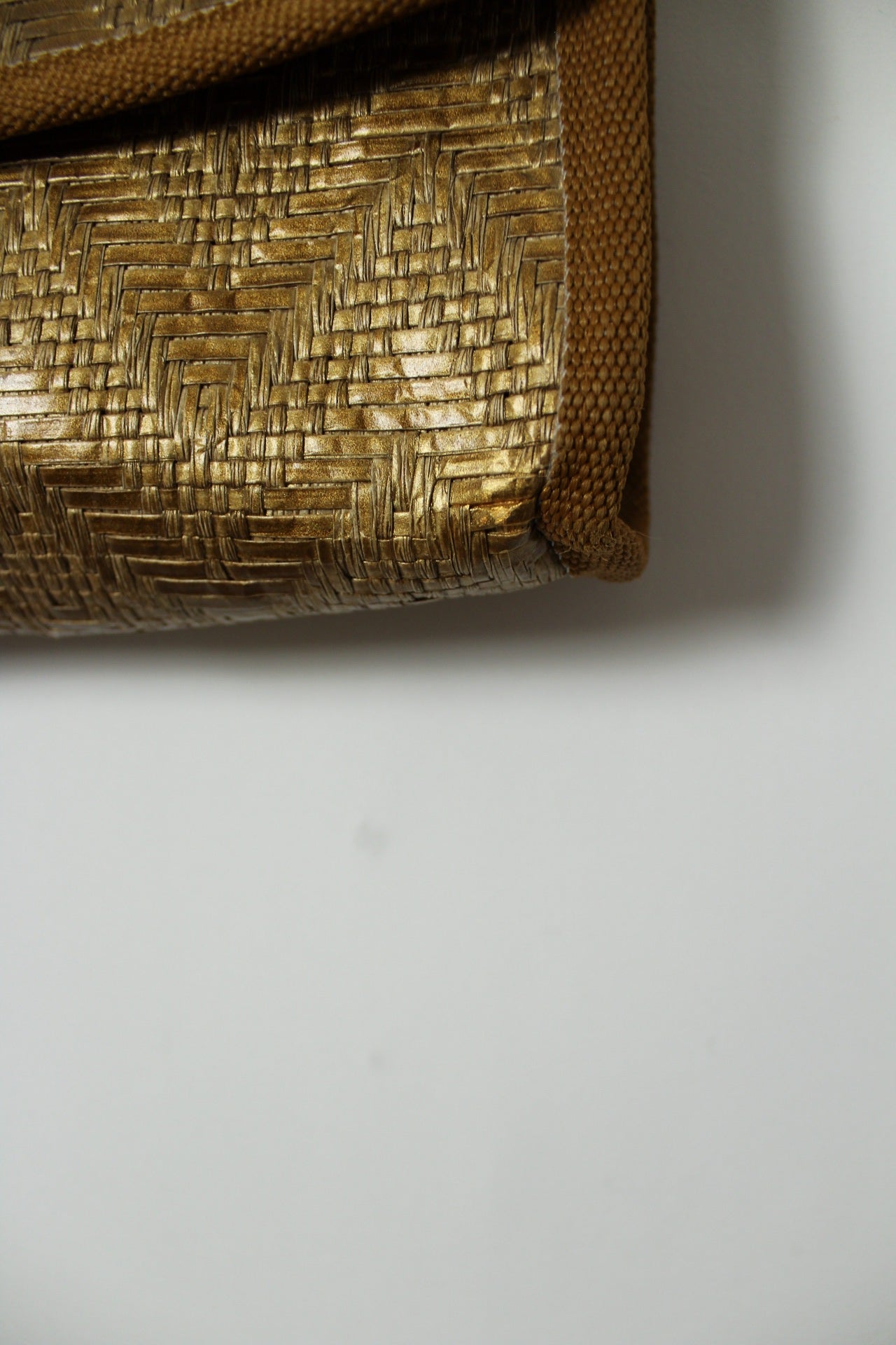 🌸🍒Sac bandoulière en paille tressée dorée vintage 90's bohème chic🍒🌸