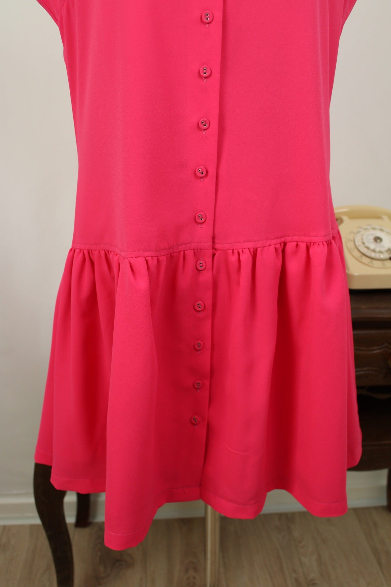 🌸🍒Robe rétro Pepaloves rose bonbon esprit pin-up - Taille 40🍒🌸