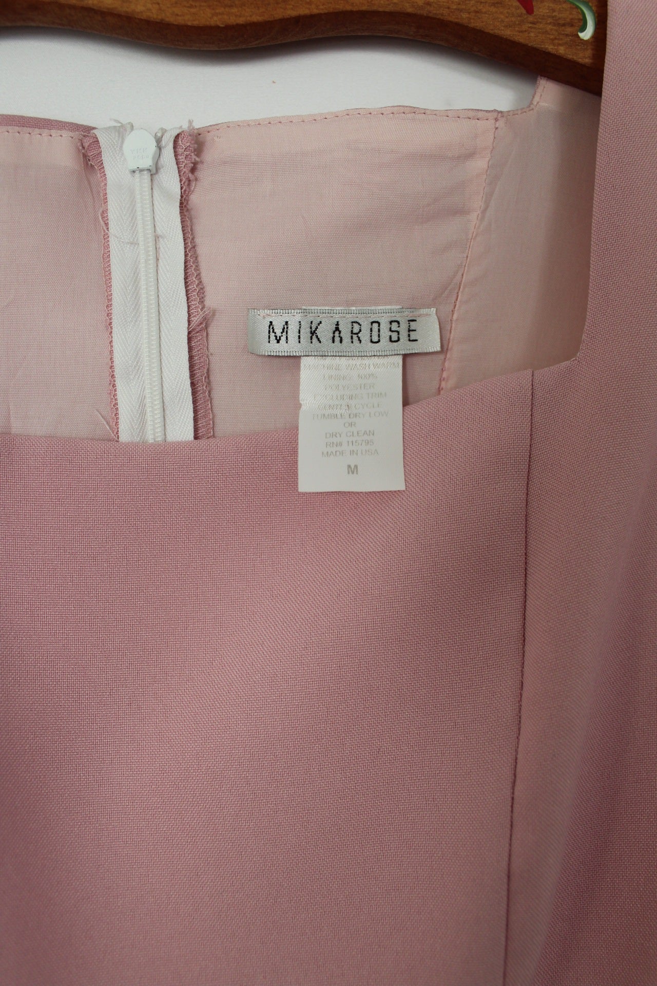 🌸🍒Robe rose poudrée années 2000 marque MIKAROSE inspiration rétro pin-up 50's - Taille 38🍒🌸