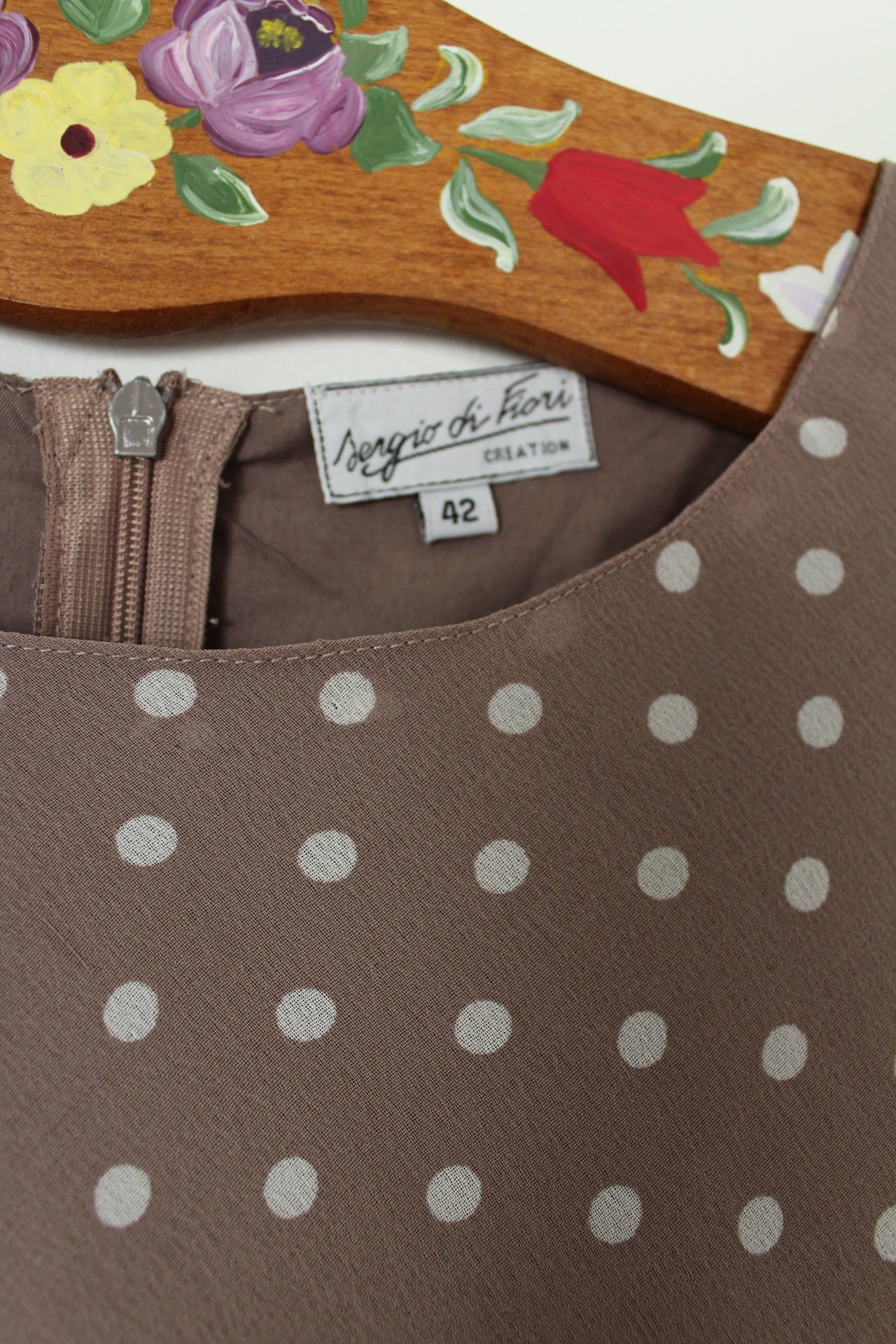 🌸🍒Robe vintage 80/90's à pois style pin-up avec ceinture intégrée - Taille 38🍒🌸