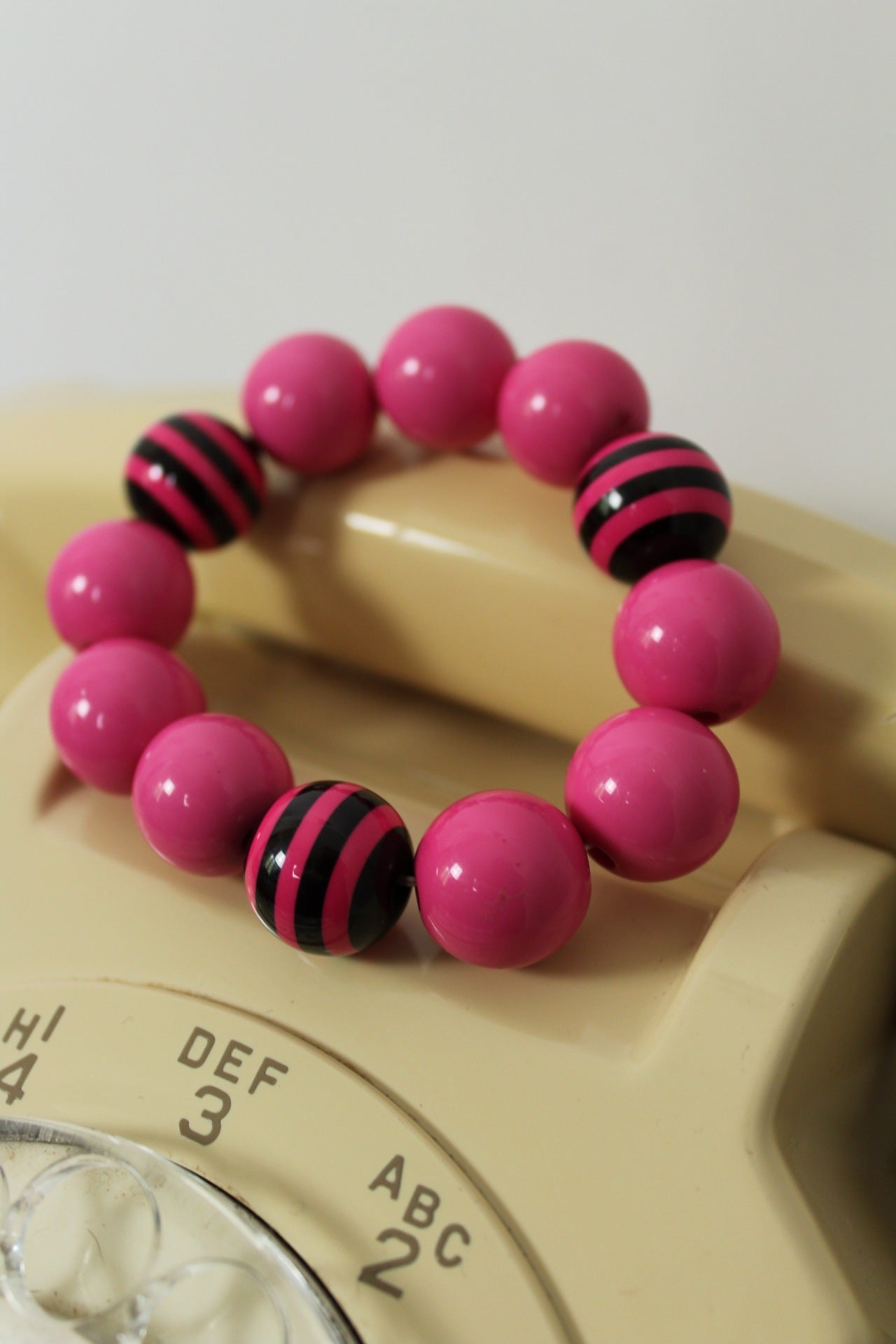 🌸🍒Bracelet rose pep's vintage 90s/2000s🍒🌸