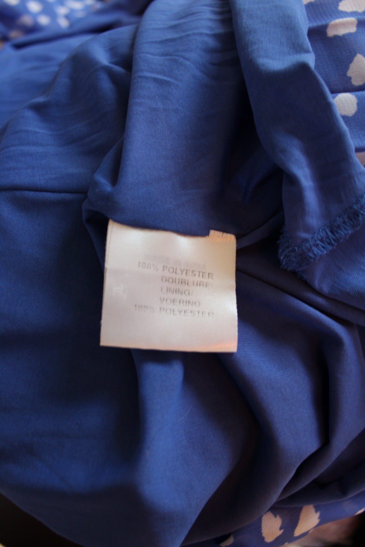 🌸🍒Jupe plissée vintage bleue à pois 80/90s - longueur midi🍒🌸