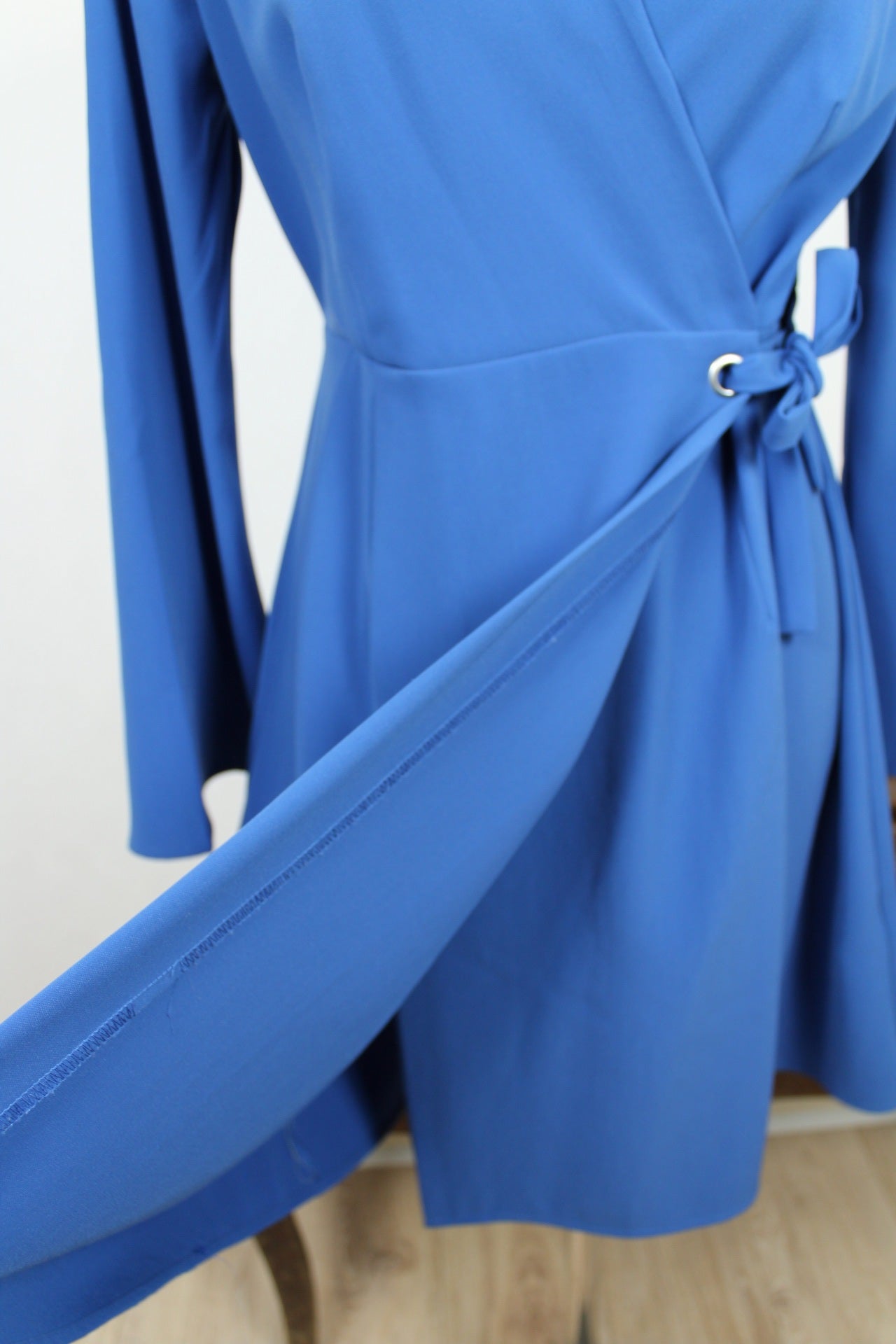 🌸🍒Robe portefeuille Rick Cardona bleu colbat - Taille 36/38🍒🌸