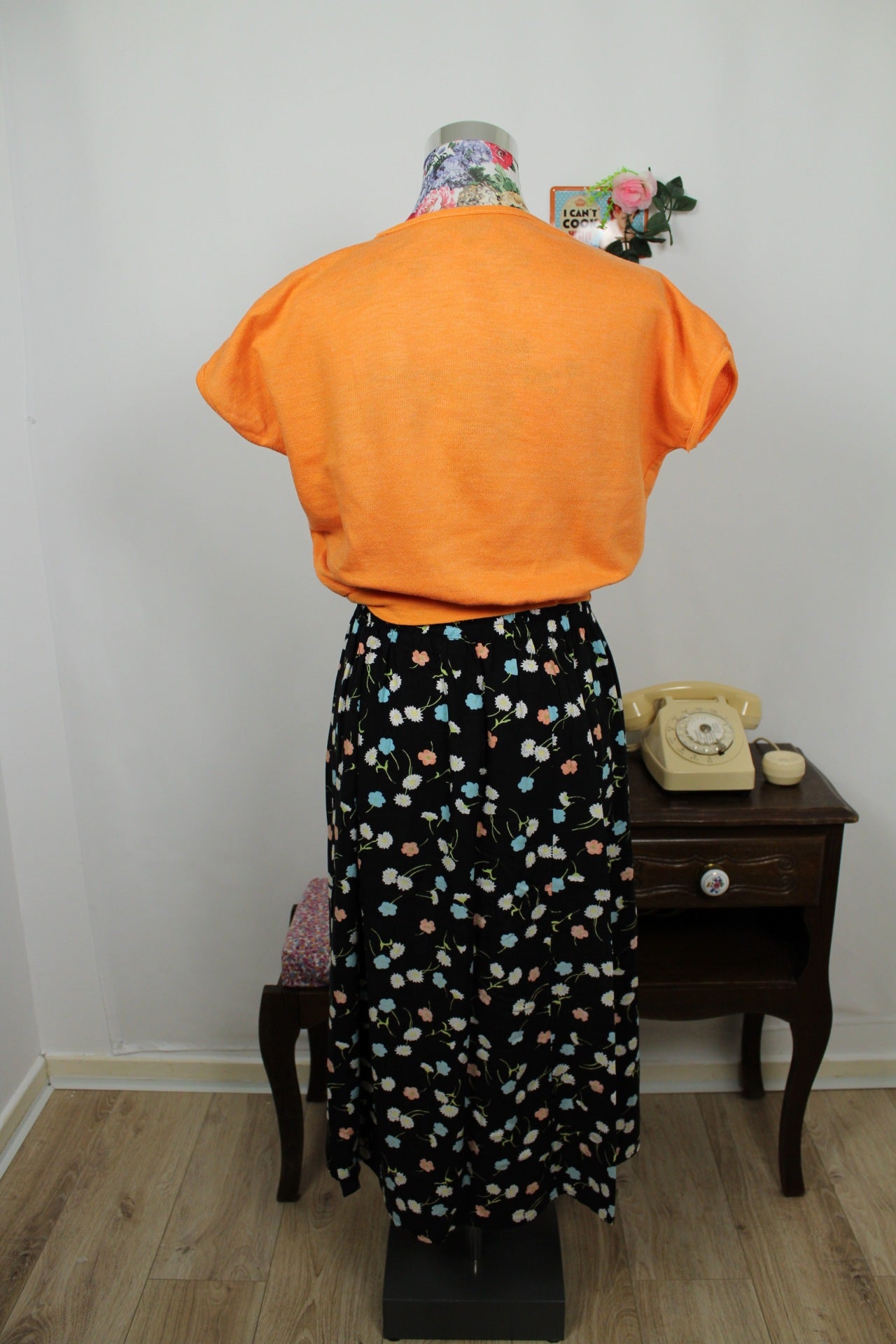 🍒🌸Jupe vintage 90's Daxon imprimé fleuri - Taille 36 à 40🌸🍒