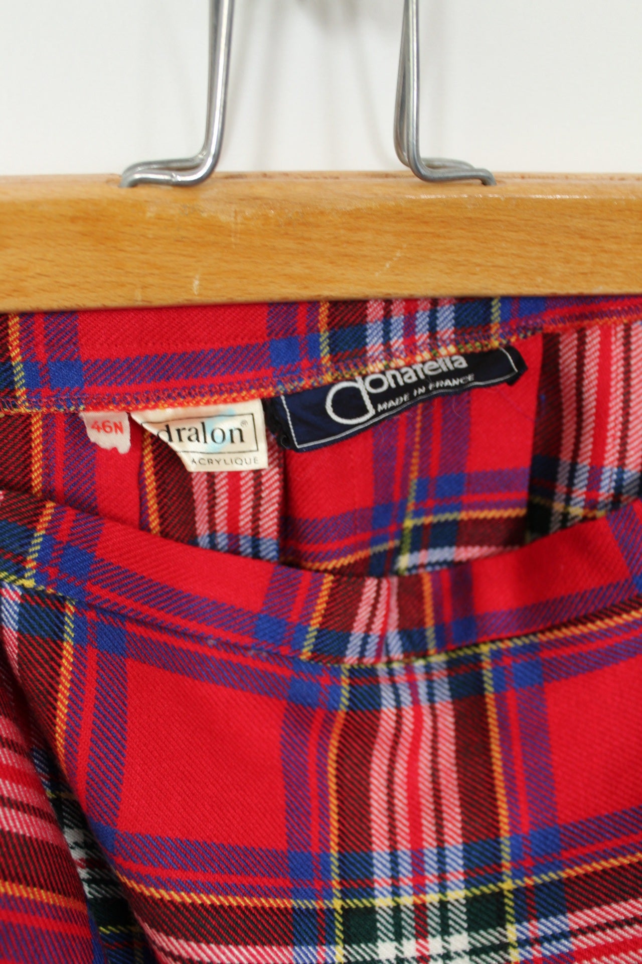 🌸🍒Jupe vintage 70/80's kilt tartan esprit écossais - Taille 38/40🍒🌸