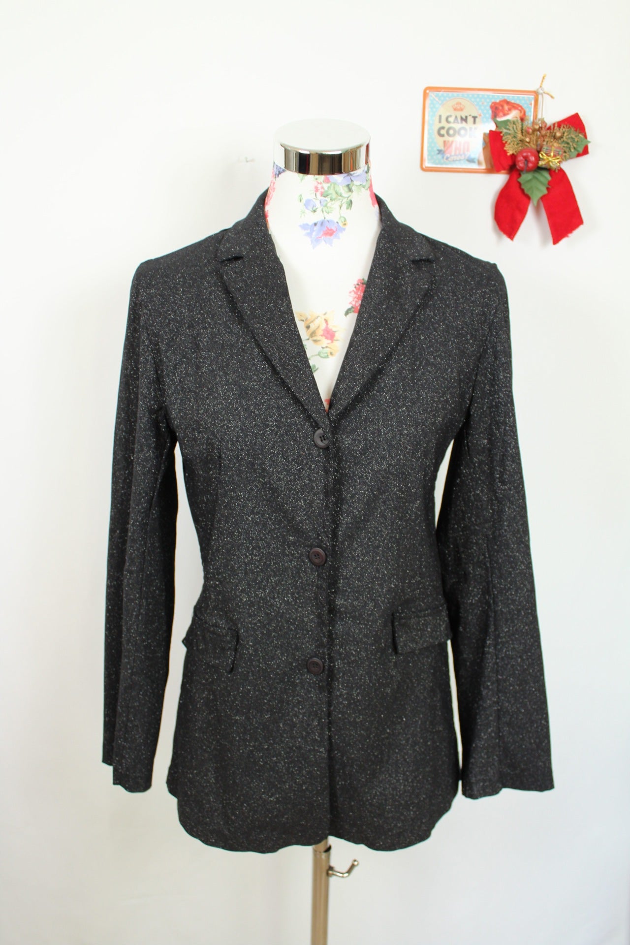 ✨Blazer noir pailleté - N.Y by MLD - made in France chic fêtes✨