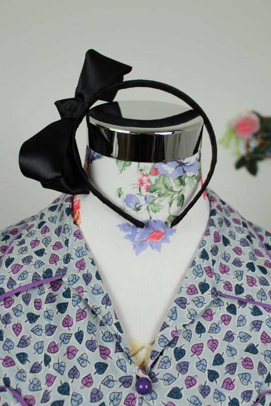 🌸🍒Serre-tête rétro pin-up/rockabilly nœud en satin🍒🌸