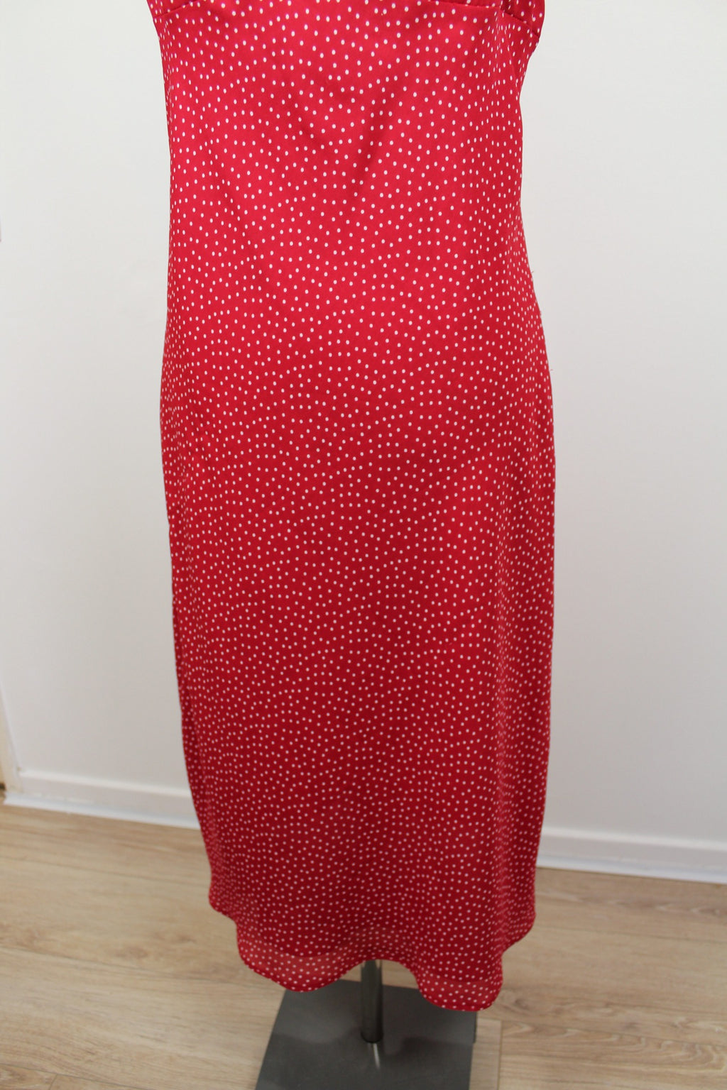 🌸Robe pin-up vintage 90's C&A Yessica - rouge à pois blancs chic 🍒