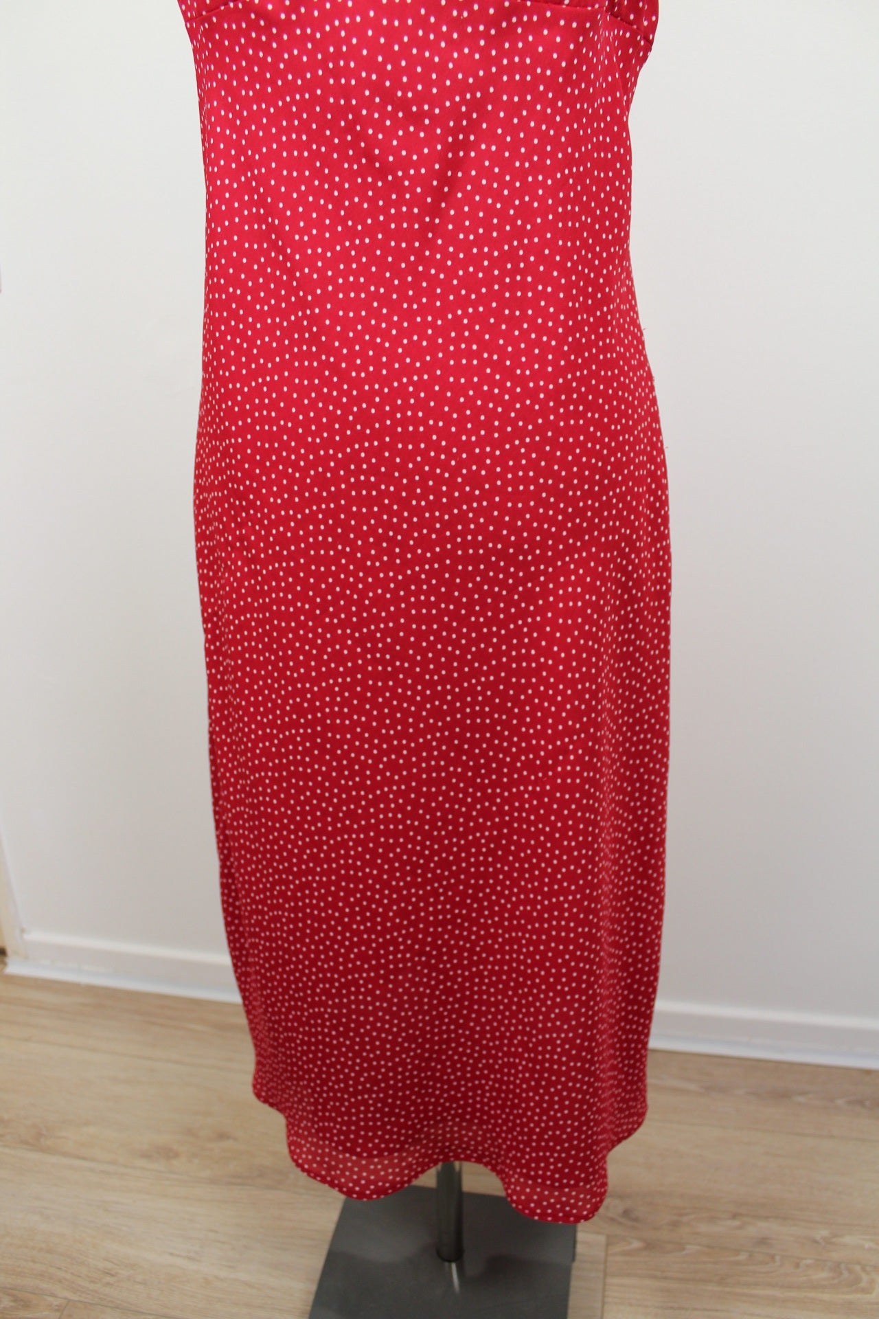 🌸Robe pin-up vintage 90's C&A Yessica - rouge à pois blancs chic 🍒