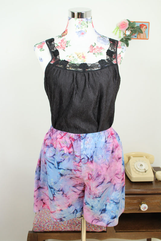 🌸🍒Short vintage 90's Tie & Dye - plage, vacances & festivals - Taille 40/42🍒🌸