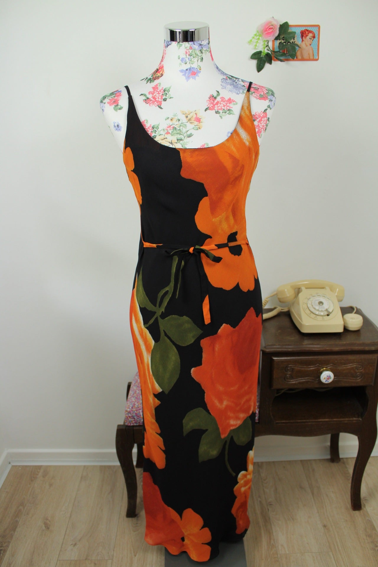🌸🍒Robe vintage 90's bohème fleurs XXL - Taille 38🍒🌸