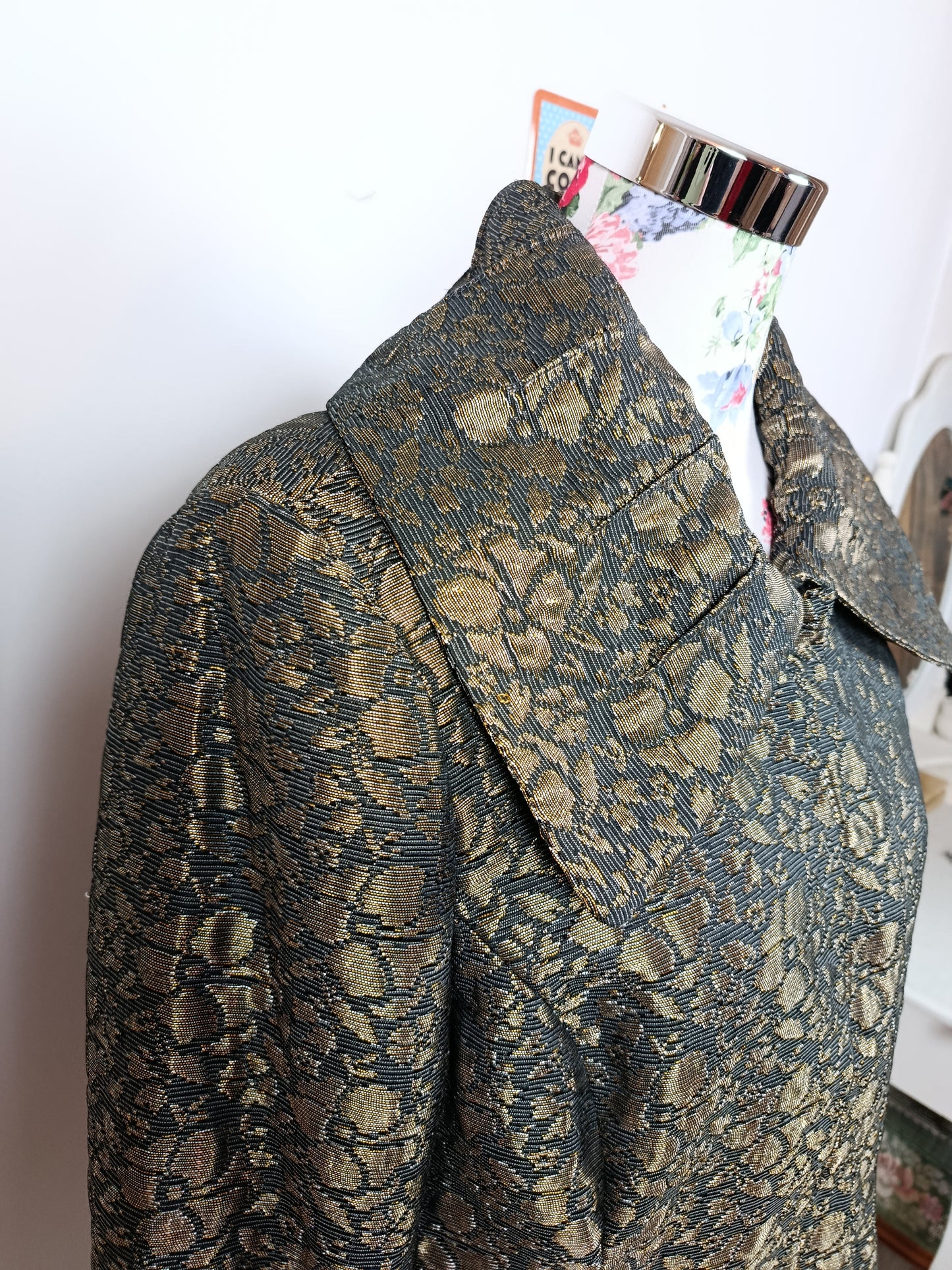 ✨Veste brocart dorée vintage H&M 2000's - chic & festive✨