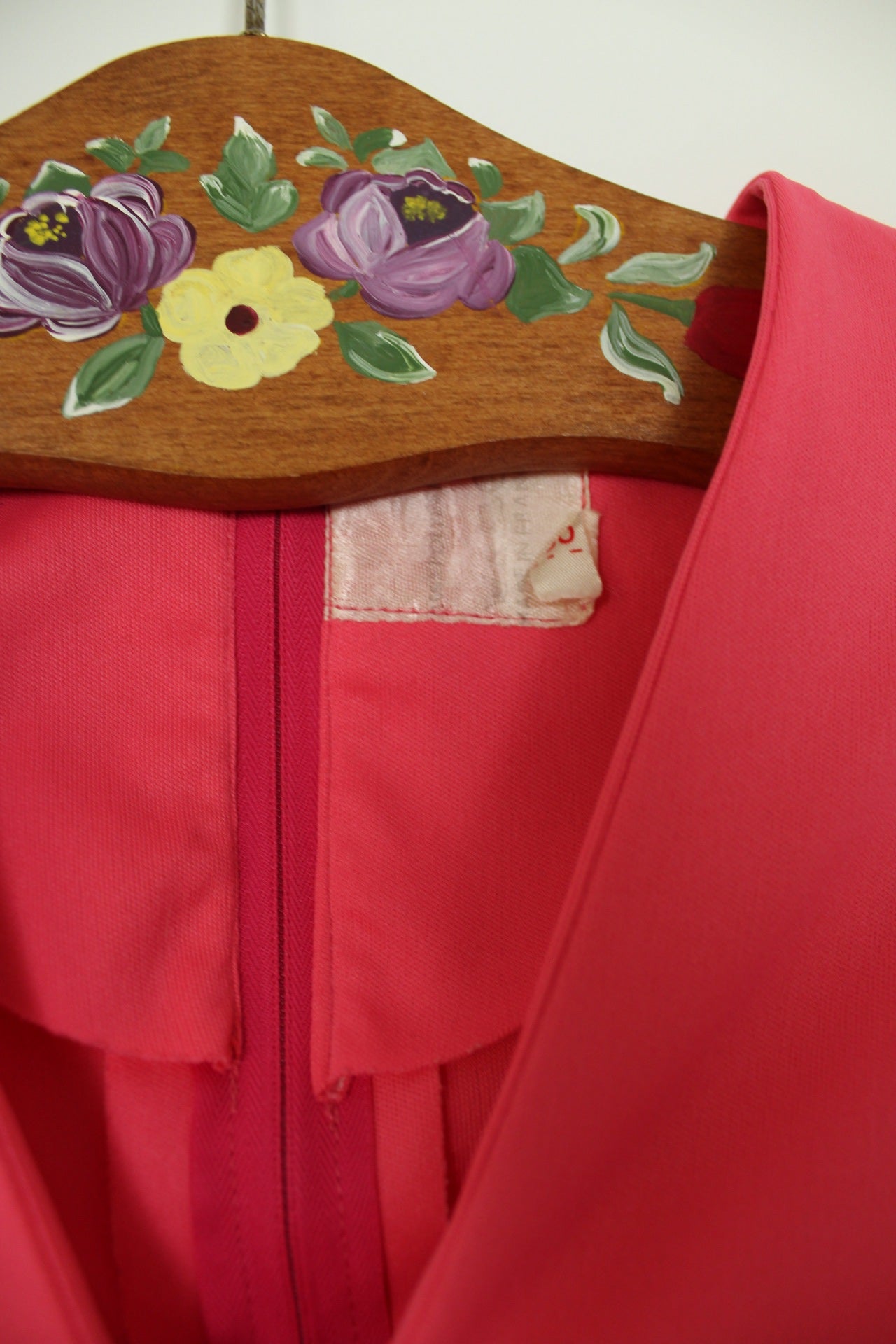 🌸🍒Robe longue vintage 70/80's rose pep's coupe empire - Taille 40🍒🌸
