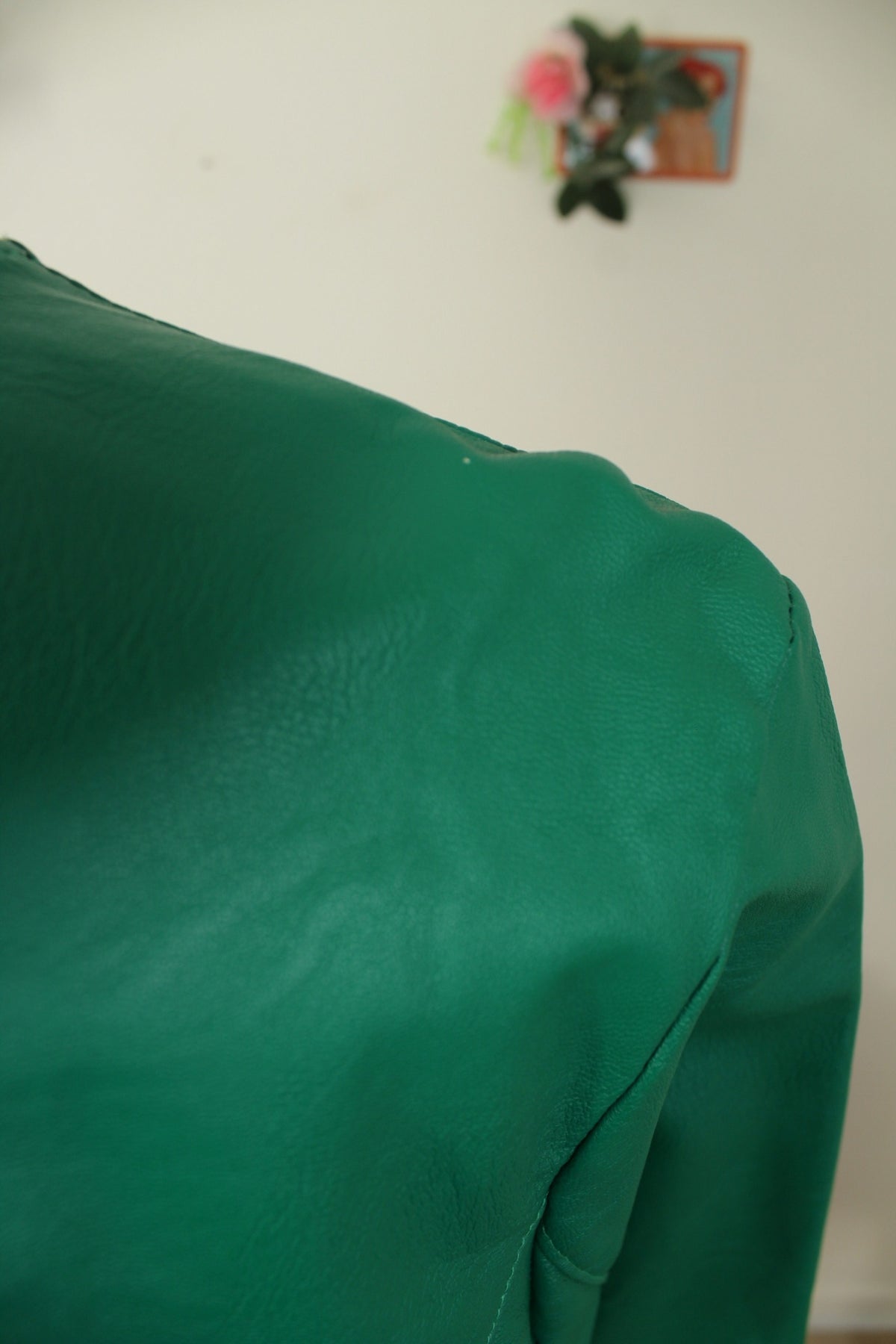 Veste vintage années 90/2000 vert pep's & manches froncées made in Italy - Taille 38